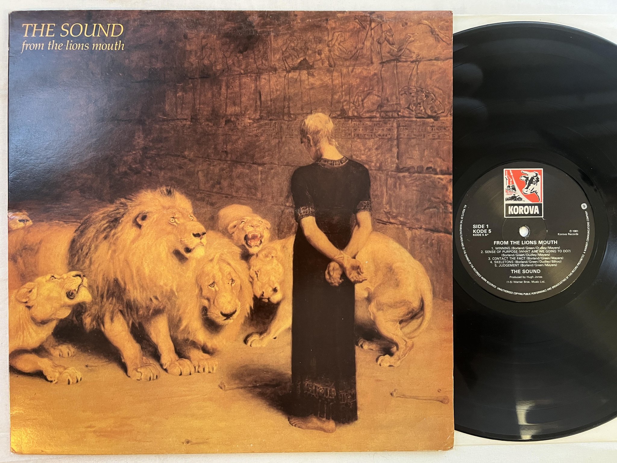 Omslagsbild för skivan THE SOUND from the lions mouth LP -81 UK KOROVA KODE 5 *** POST-PUNK ***
