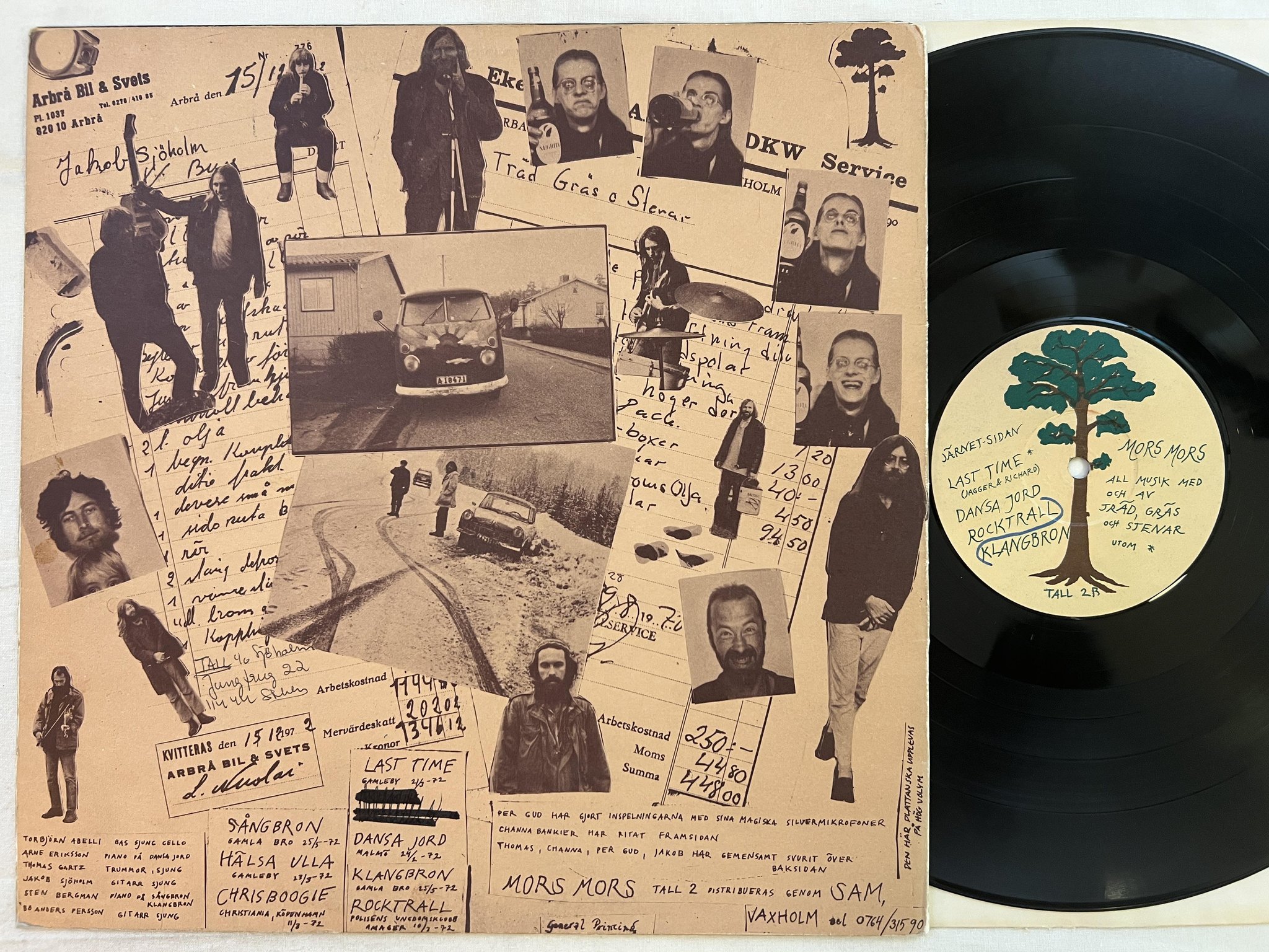 Omslagsbild för skivan TRÄD GRÄS & STENAR Mors Mors LP -73 Swe TALL 2 *** RARE PSYCH / PROG ***