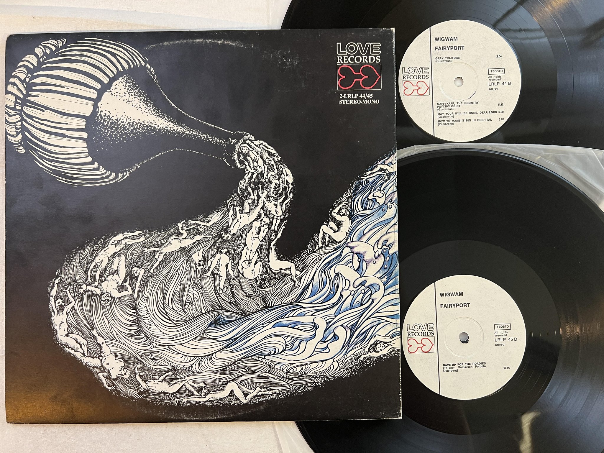 Omslagsbild för skivan WIGWAM fairyport 2xLP -71 Finland LOVE LRLP 44/45 *** VERY RARE PROG ROCK ***