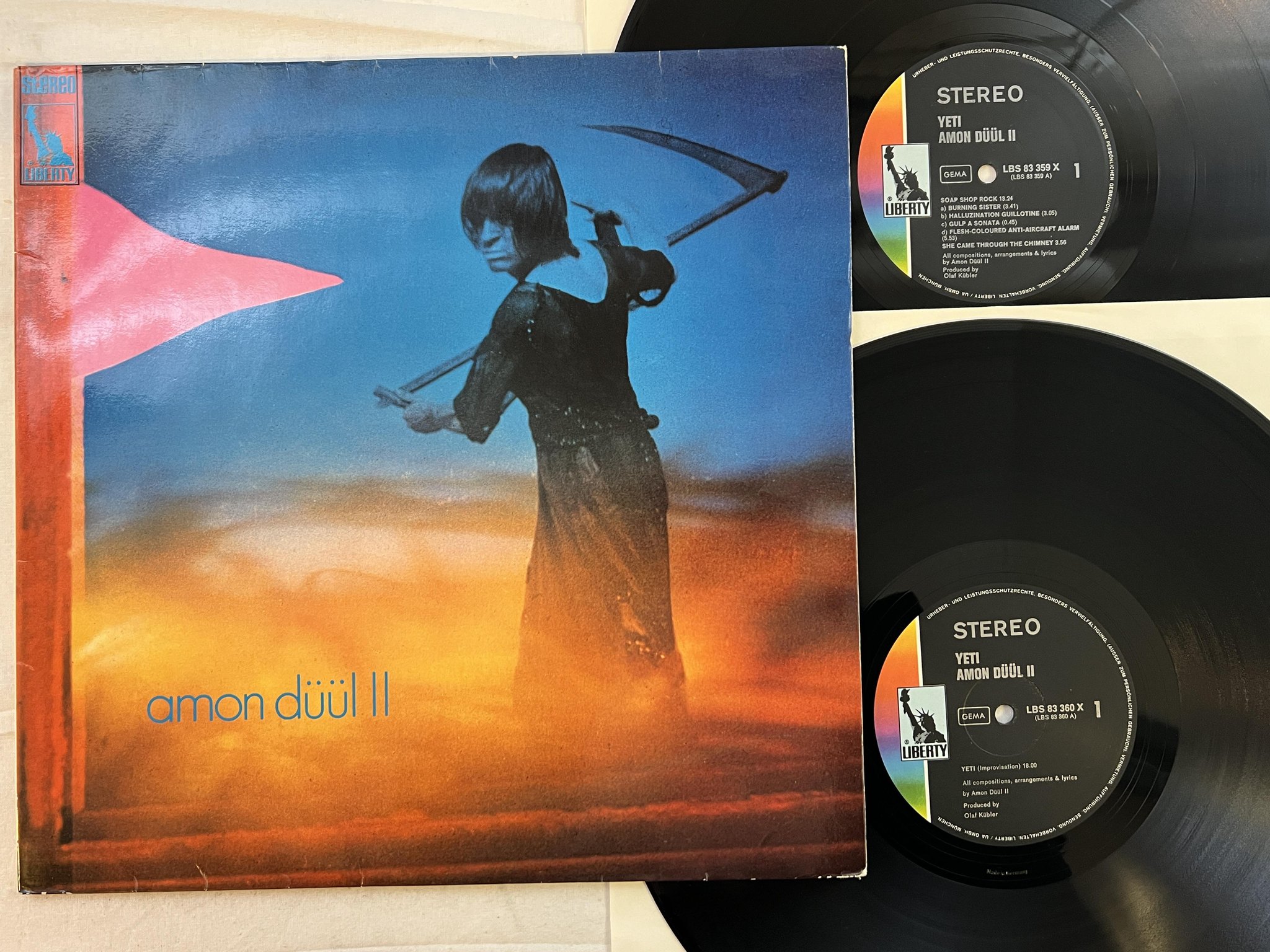 Omslagsbild för skivan AMON DUUL II yeti 2xLP -70 Ger LIBERTY LBS 83 359/60 X *** RARE KRAUT ***