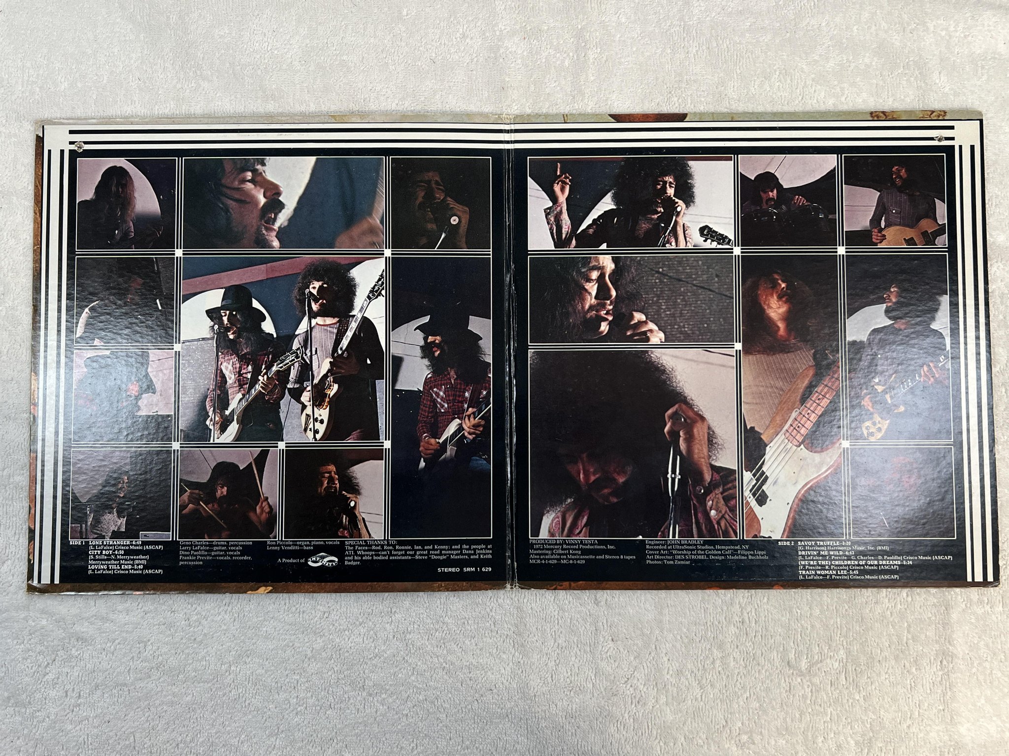 Omslagsbild för skivan BULLANGUS free for all LP -72 US MERCURY SRM-1-629 *** rare hard rock ***