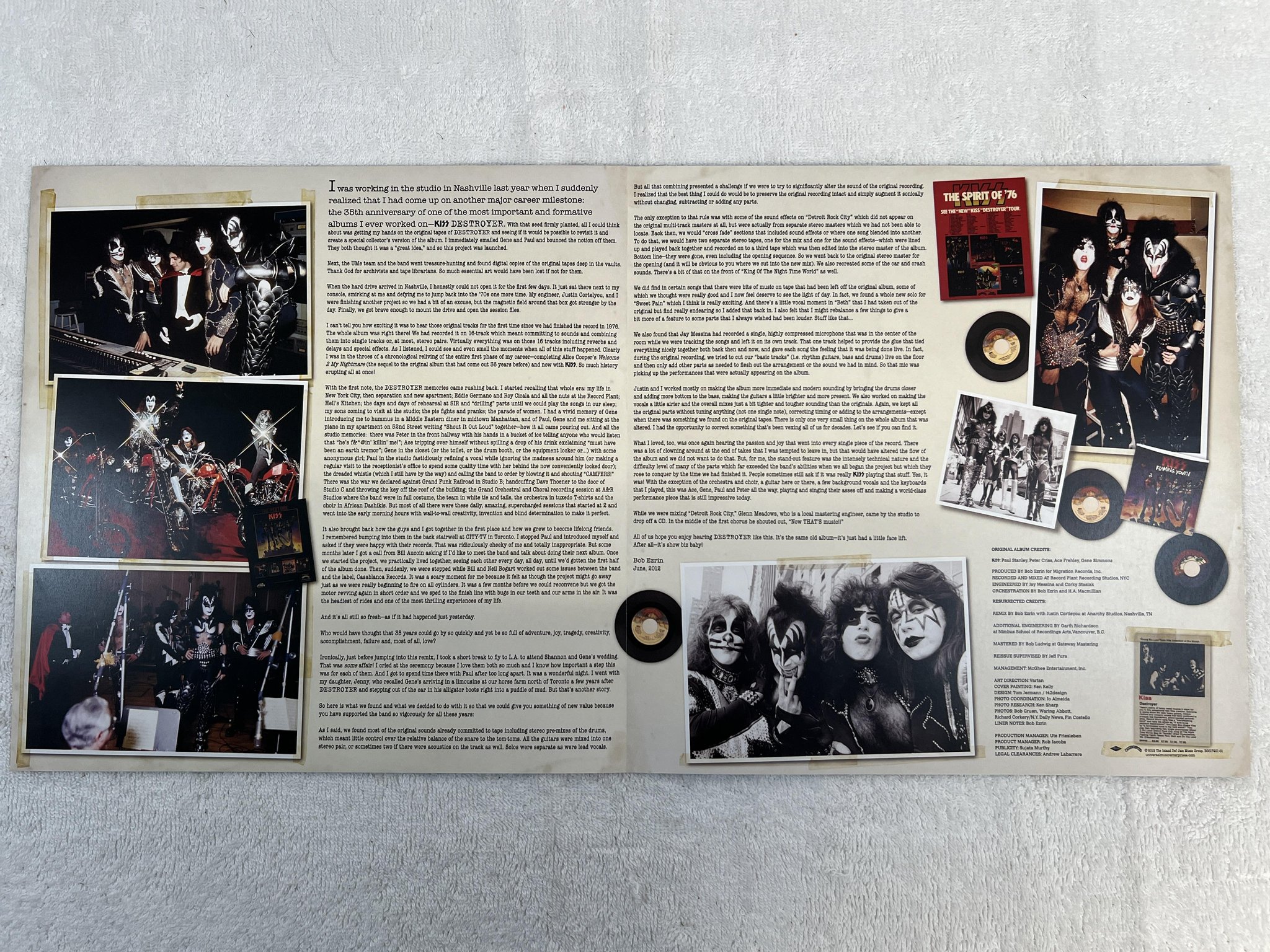 Omslagsbild för skivan KISS destroyer (resurrected) LP 2019 US *** WALMART ONLY / ORANGE VINYL ***