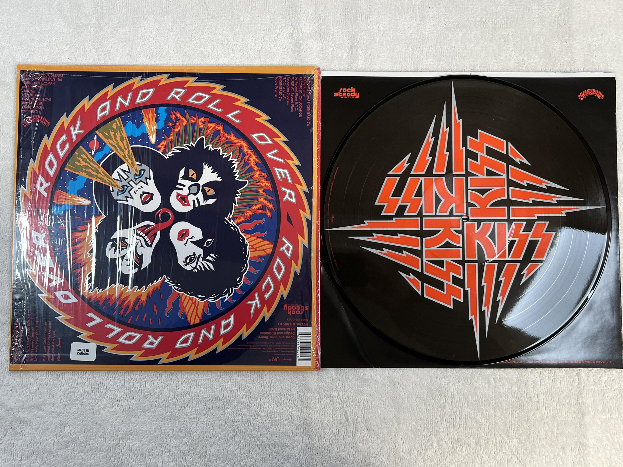 Omslagsbild för skivan KISS Rock And Roll Over LP 2022 US *** RARE PICTURE DISC ***