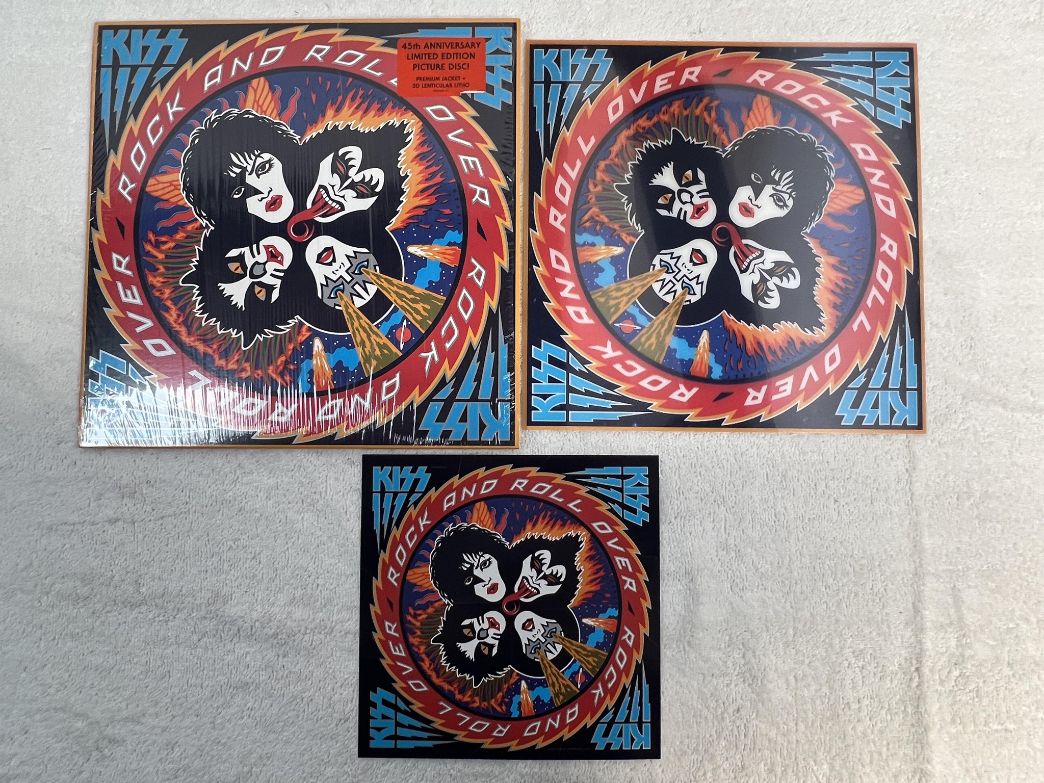 Omslagsbild för skivan KISS Rock And Roll Over LP 2022 US *** RARE PICTURE DISC ***