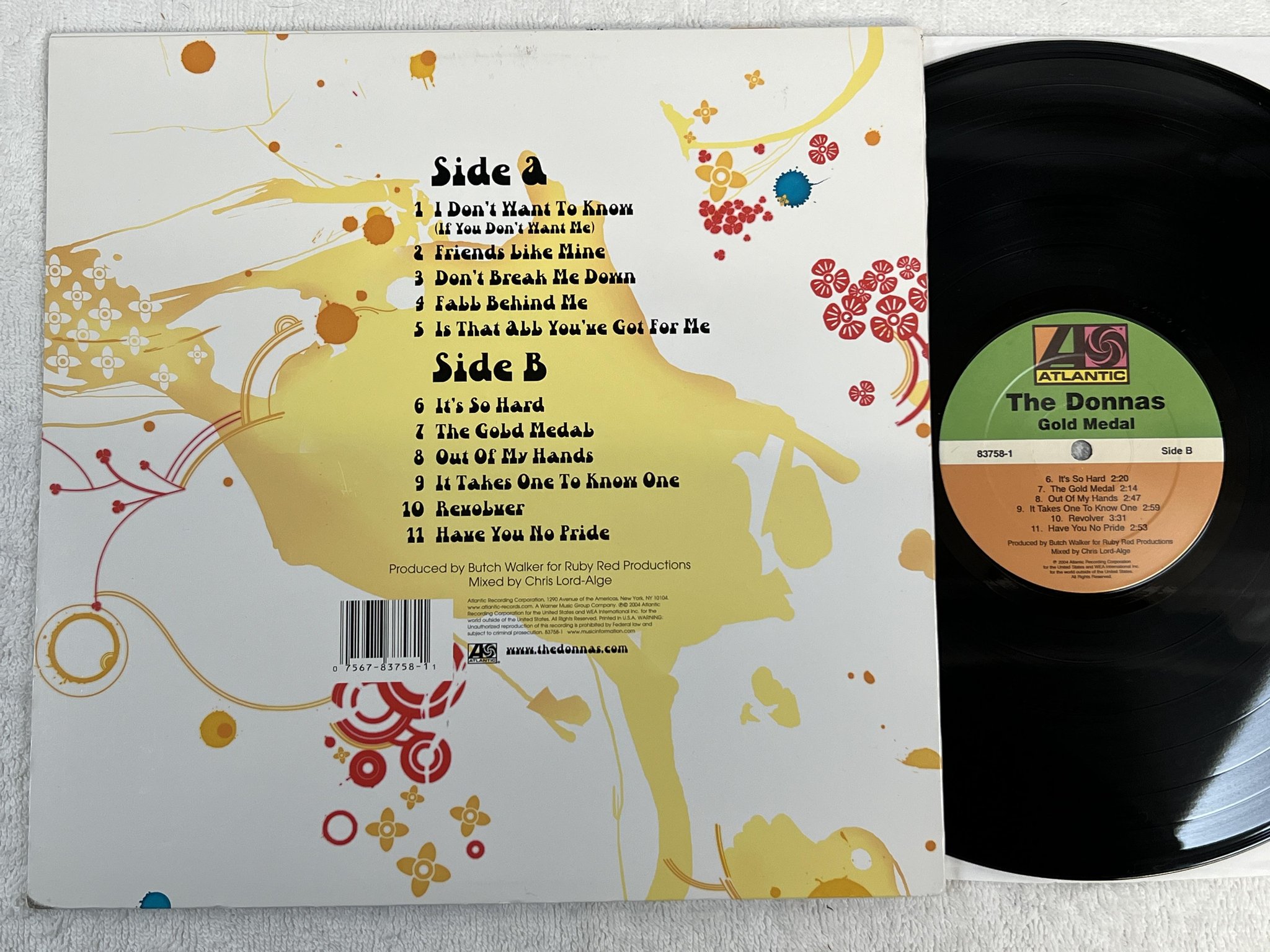 Omslagsbild för skivan THE DONNA gold medal LP 2004 US ATLANTIC 83758-1 *** R A R E ***