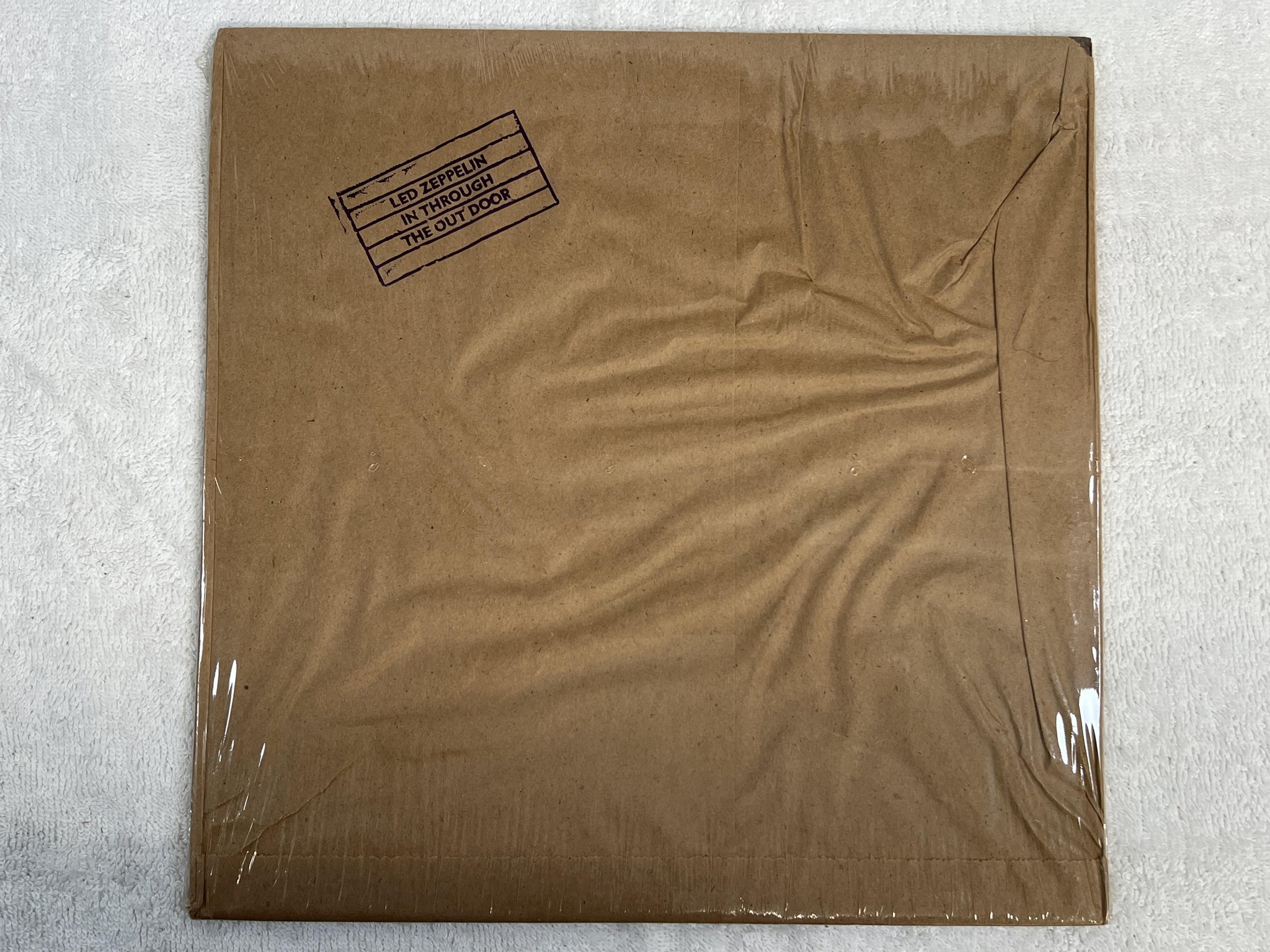 Omslagsbild för skivan LED ZEPPELIN In Through The Out Door LP -79 US SS 16002 ** STILL SEALED / WOW **