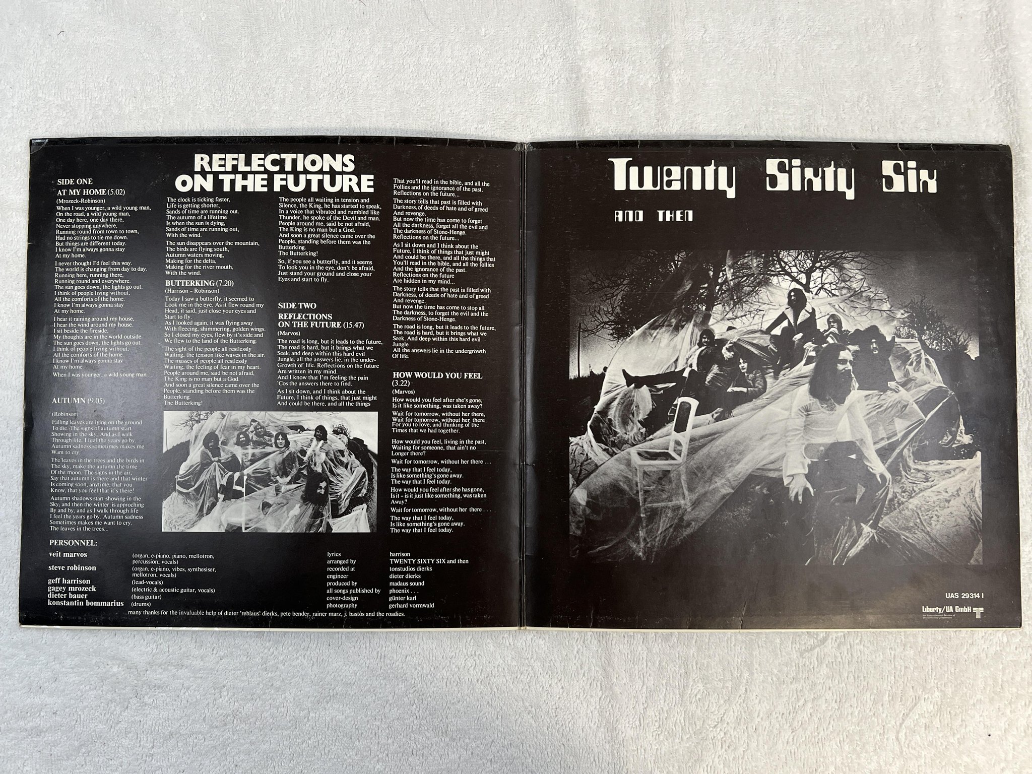 Omslagsbild för skivan TWENTY SIXTY SIX AND THEN Reflections On The Future LP -72 ** MEGA RARE PROG **