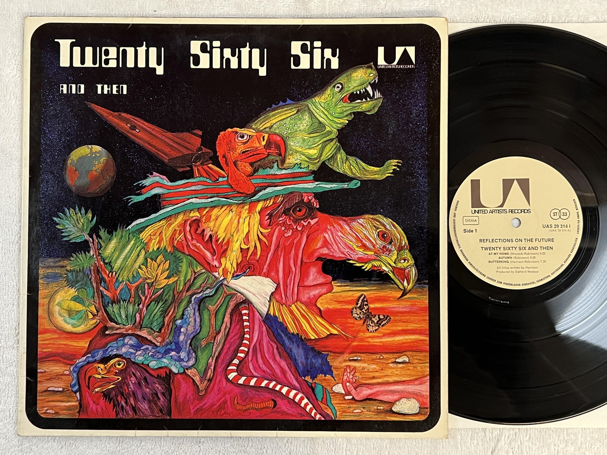 Omslagsbild för skivan TWENTY SIXTY SIX AND THEN Reflections On The Future LP -72 ** MEGA RARE PROG **