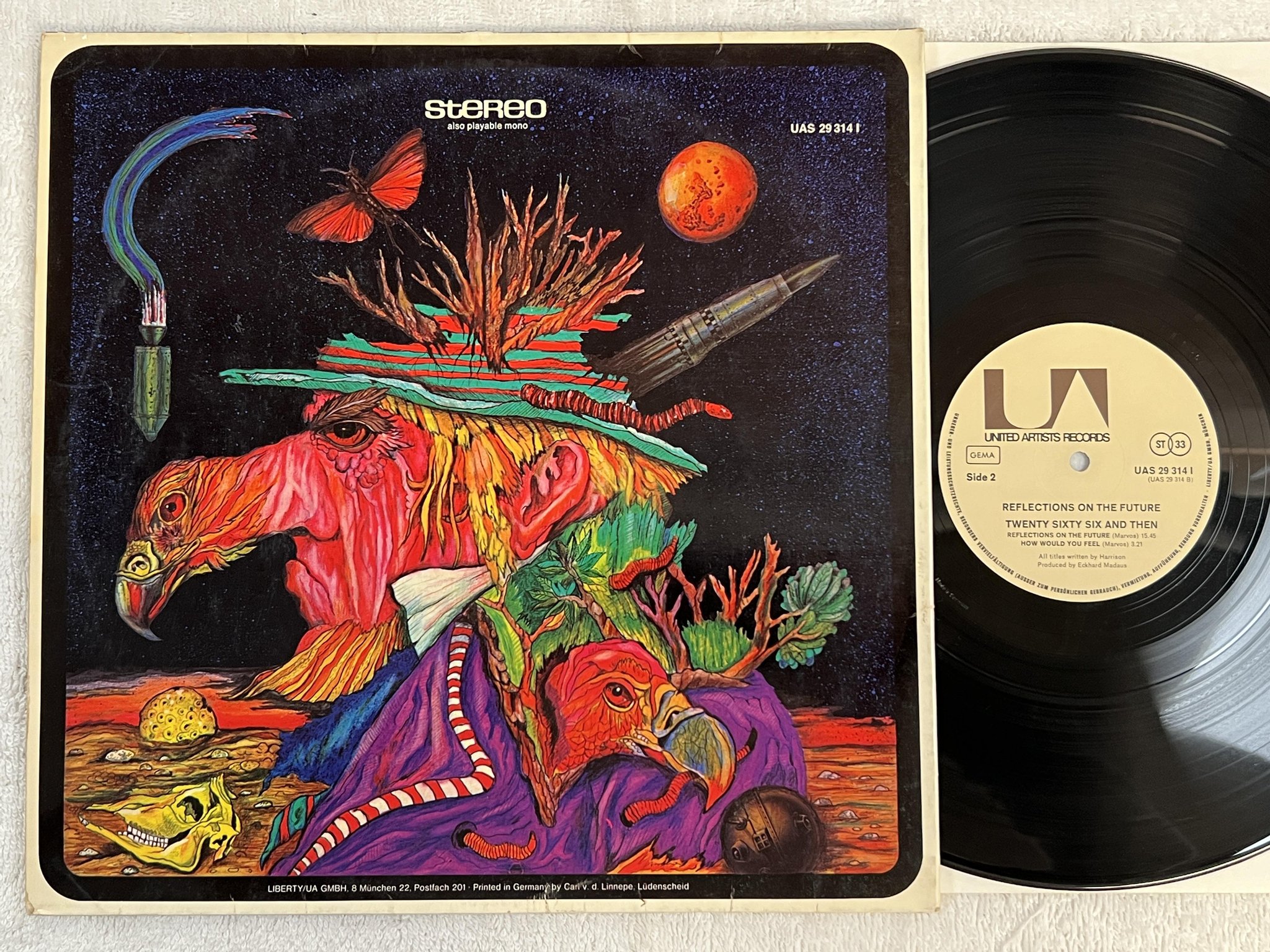 Omslagsbild för skivan TWENTY SIXTY SIX AND THEN Reflections On The Future LP -72 ** MEGA RARE PROG **