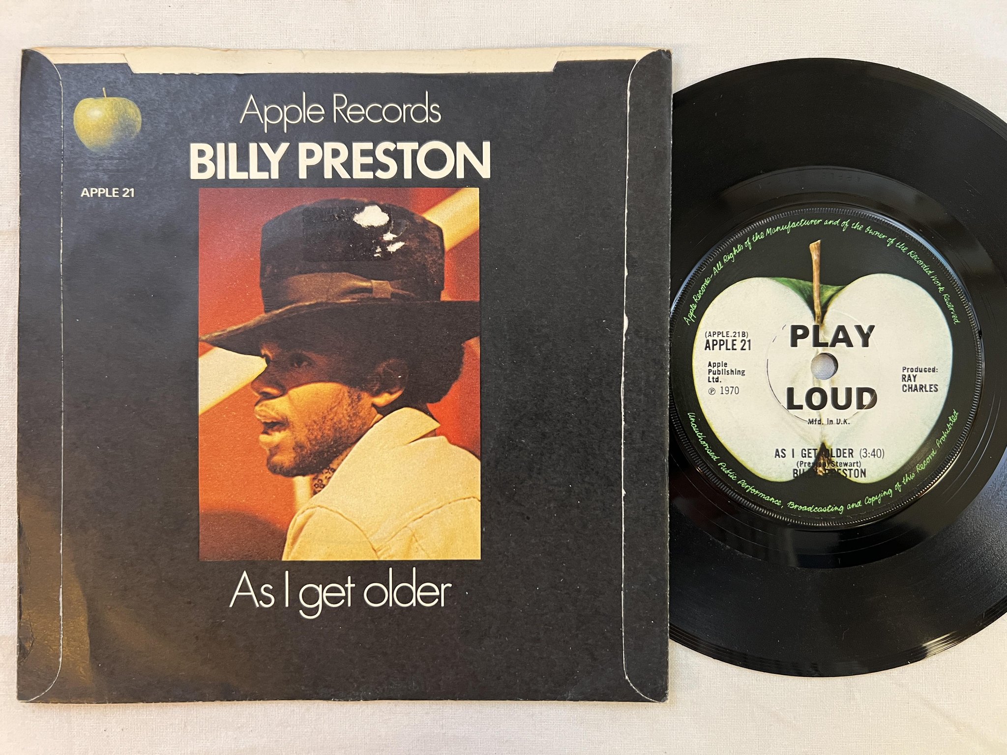 Omslagsbild för skivan BILLY PRESTON All That I've Got 7"single -70 UK APPLE 21