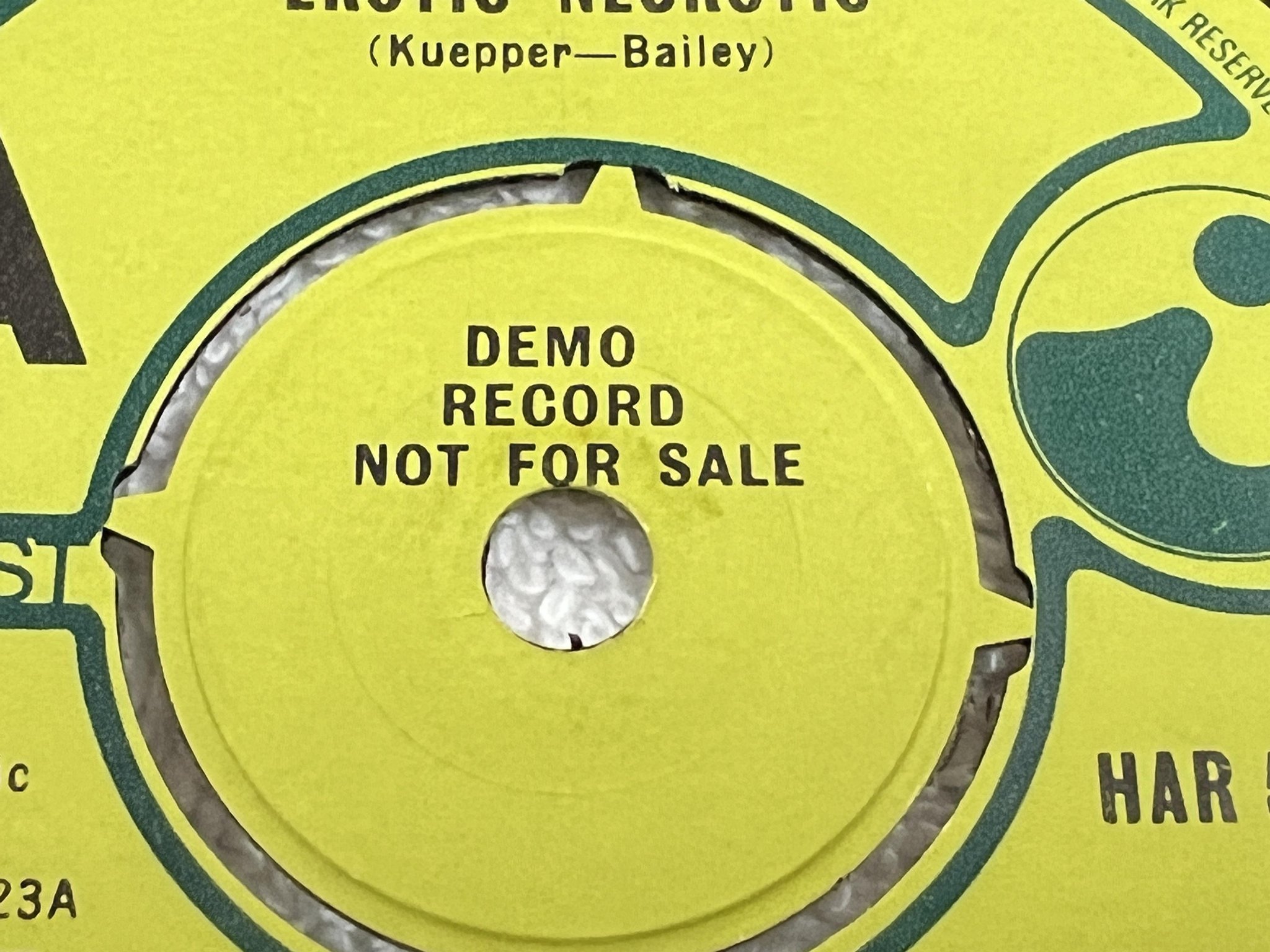 Omslagsbild för skivan THE SAINTS erotic neurotic 7" -77 UK HARVEST HAR 5123 *** RARE DEMO 45 ***