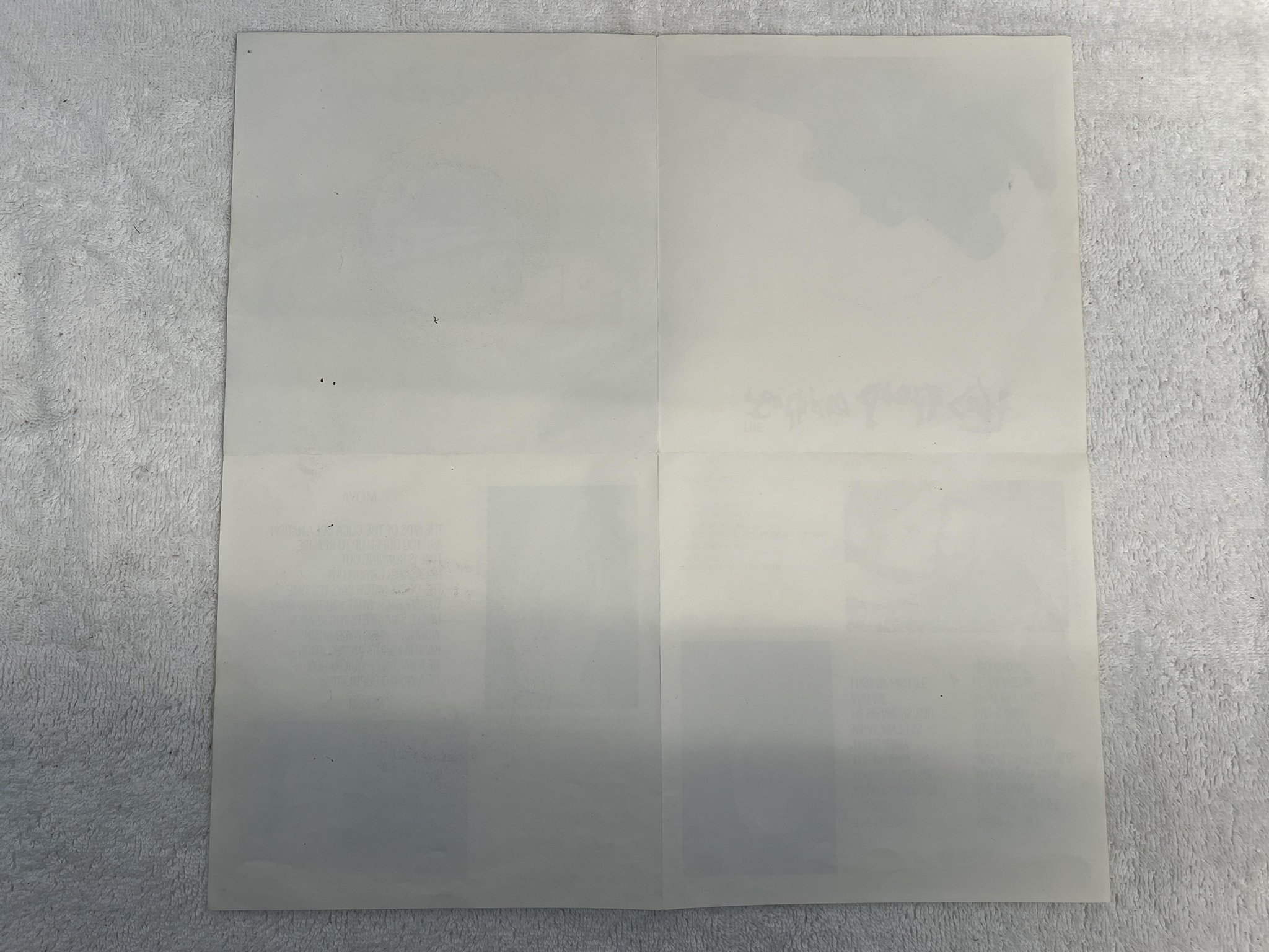 Omslagsbild för skivan THE SOUTHERN DEATH CULT Moya 7" -82 UK SITUATION TWO SIT 19 POSTER SLEEVE