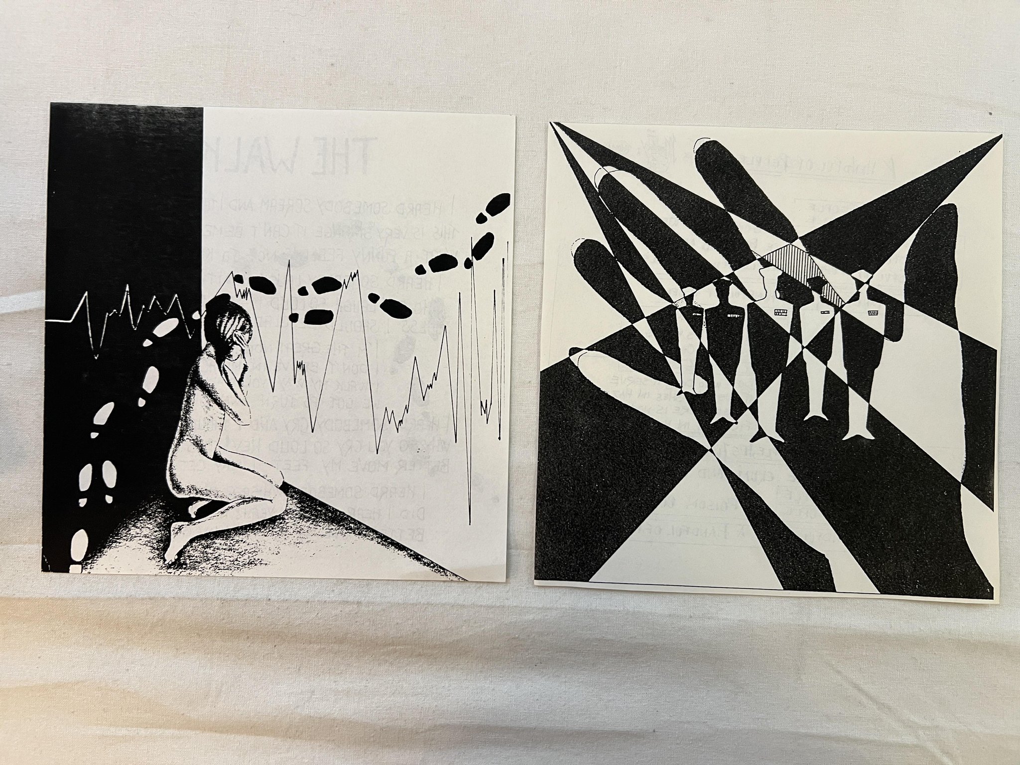 Omslagsbild för skivan DEAD FLOWERZ A Handful Of People 7" -86 Swe INSPELAT 860103 ** synth **