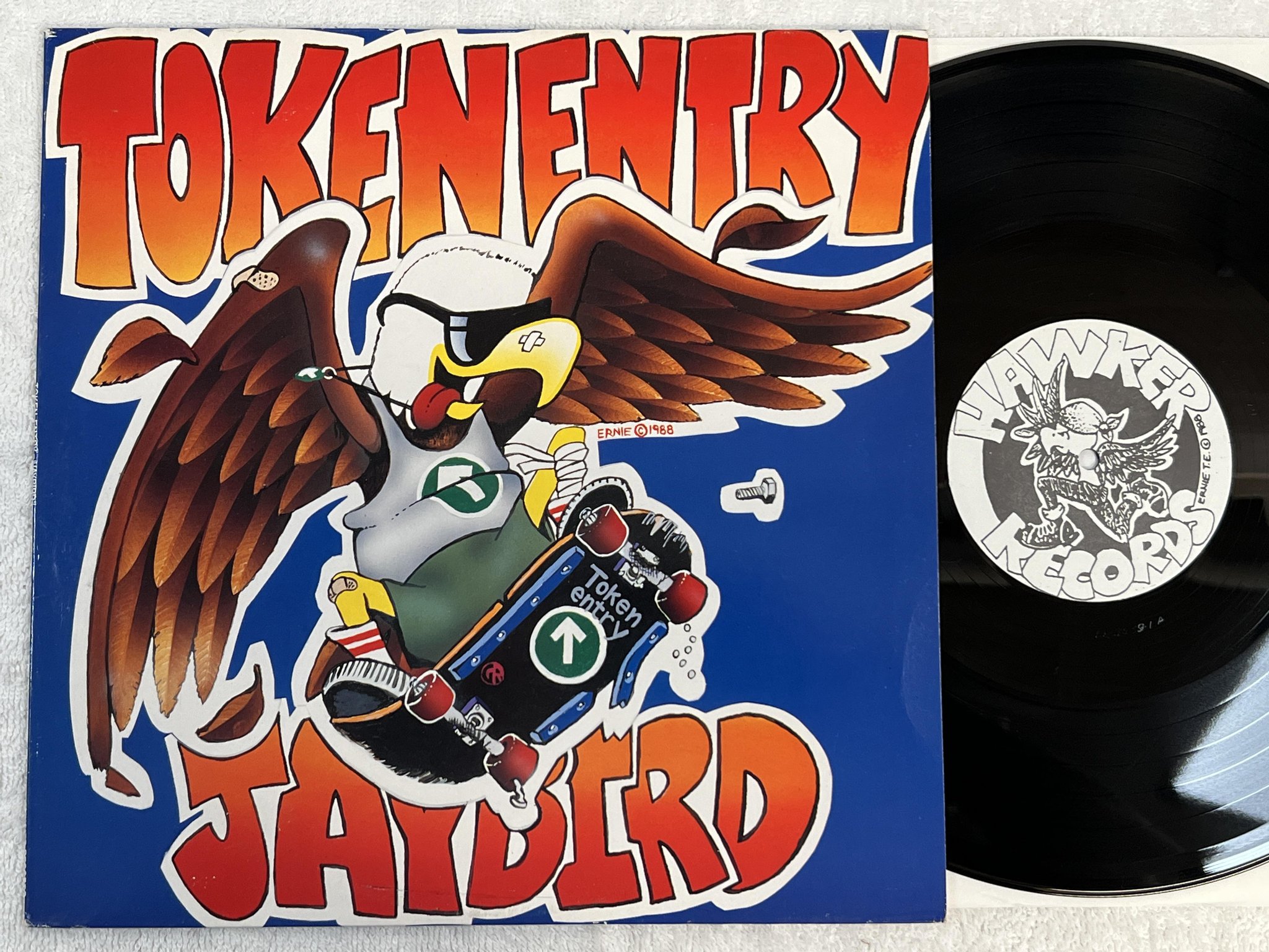Omslagsbild för skivan TOKEN ENTRY Jaybird LP -89 EU HAWKER HR 9539-1 *** hardcore ***