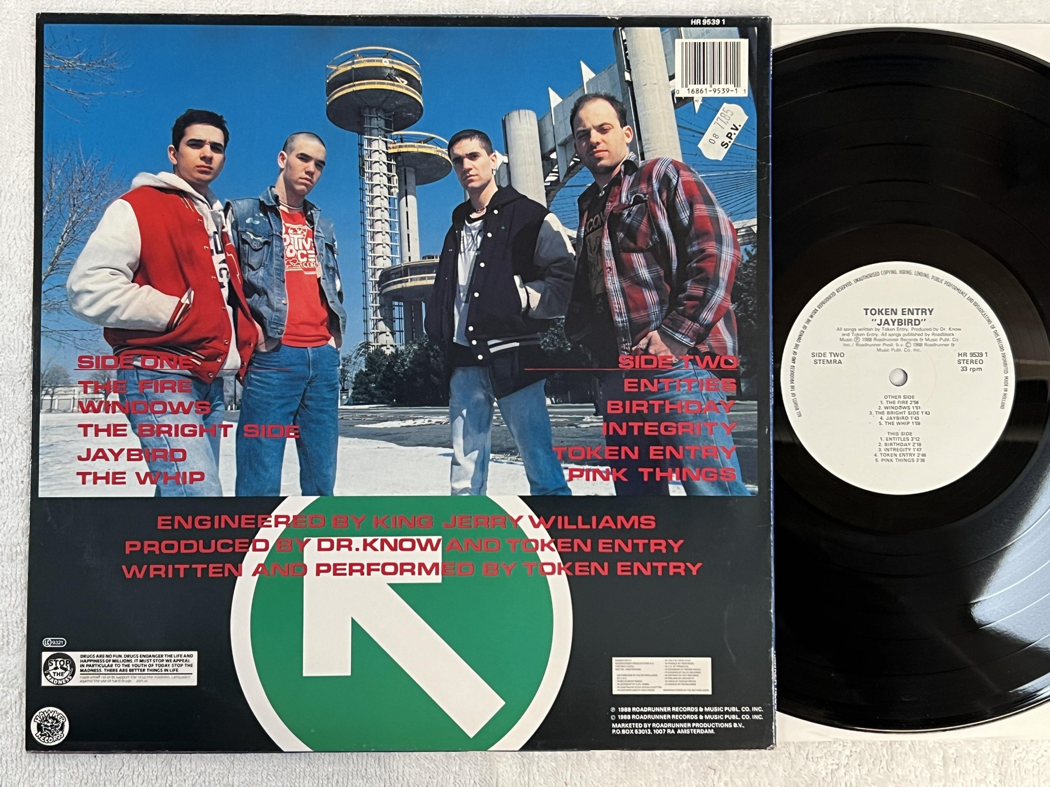 Omslagsbild för skivan TOKEN ENTRY Jaybird LP -89 EU HAWKER HR 9539-1 *** hardcore ***