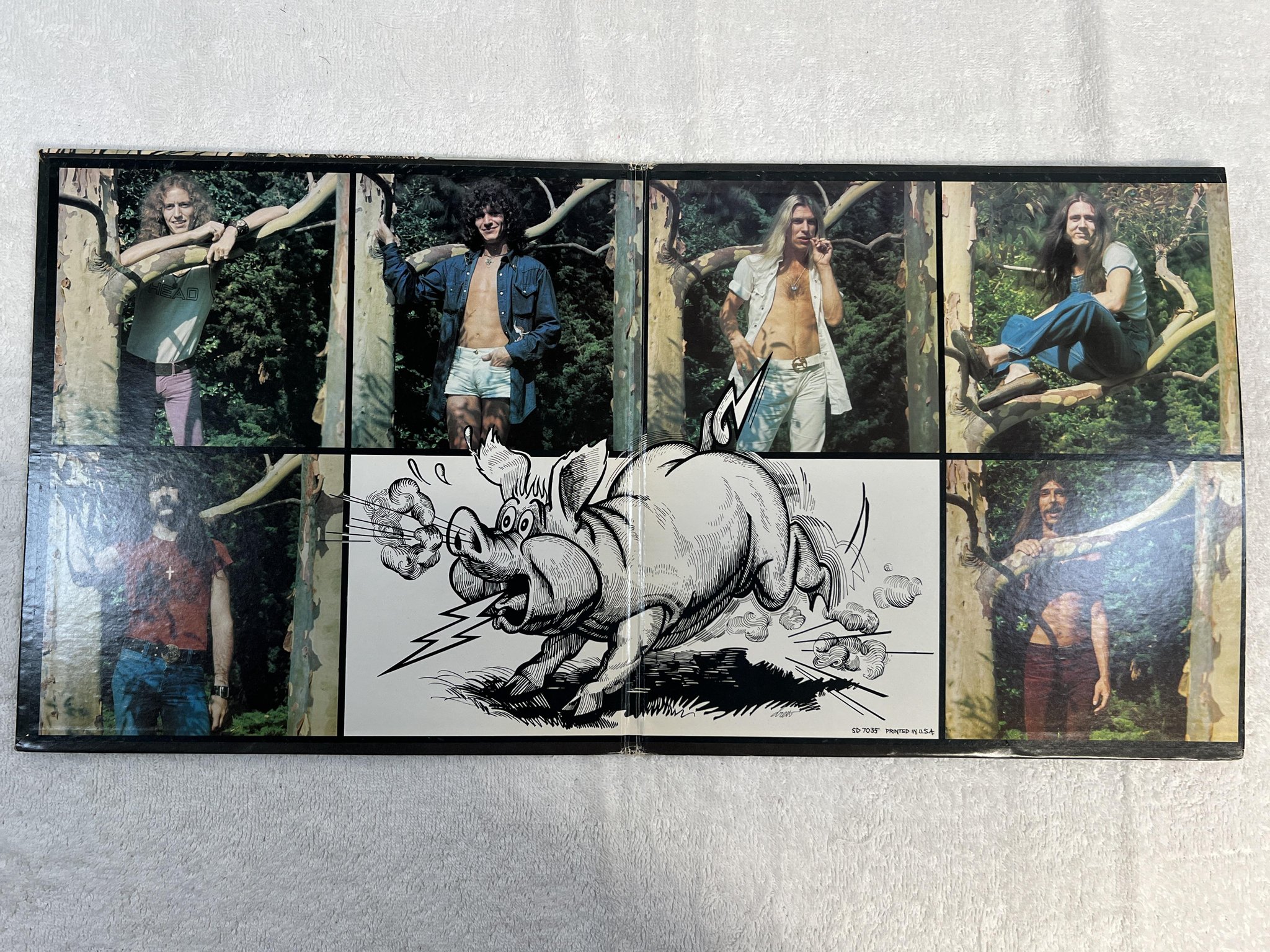 Omslagsbild för skivan BLACK OAK ARKANSAS high on the hog LP -73 US ATCO SD 7035