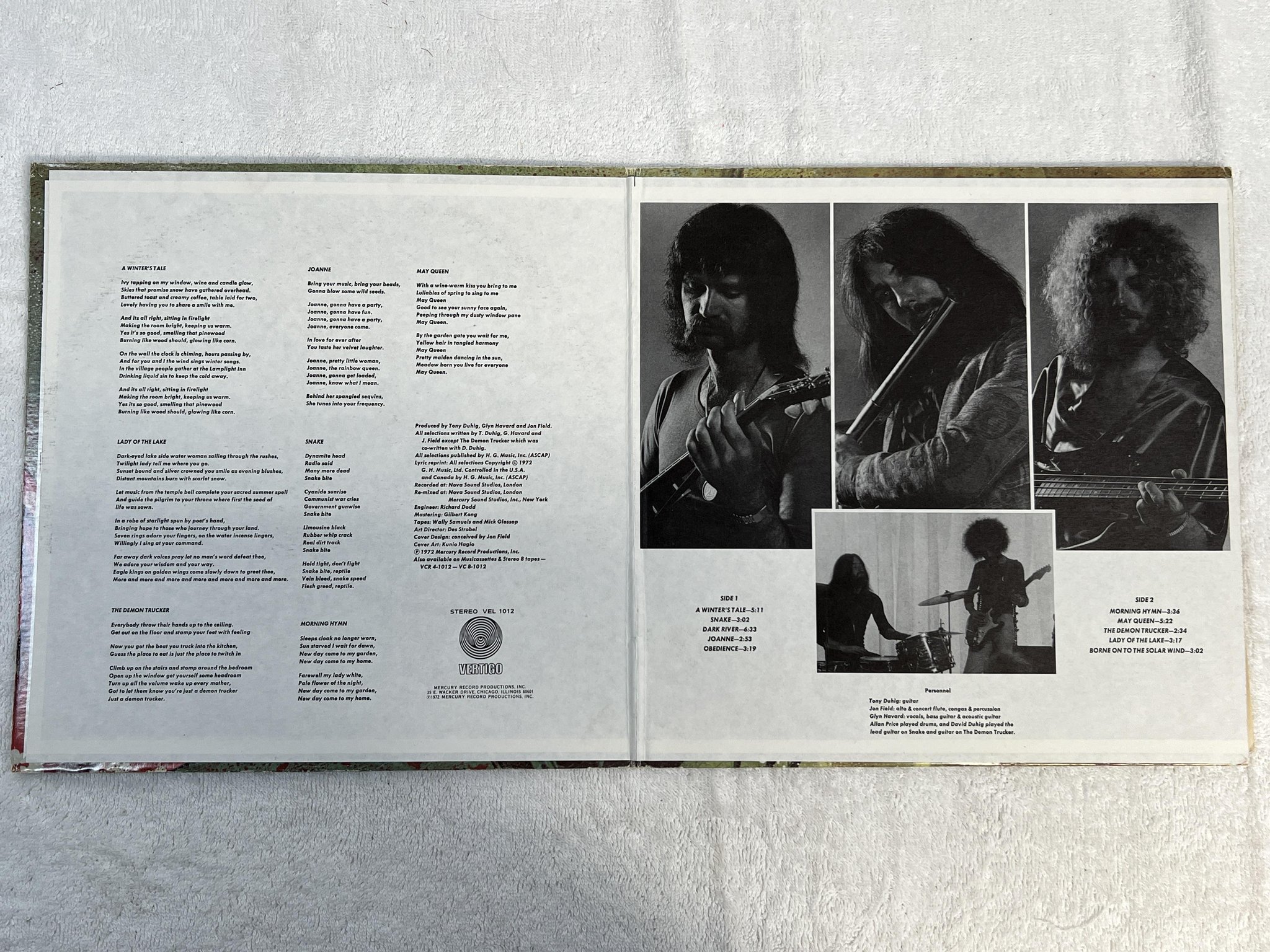 Omslagsbild för skivan JADE WARRIOR last autumn's dream LP -72 US VERTIGO VEL 1012