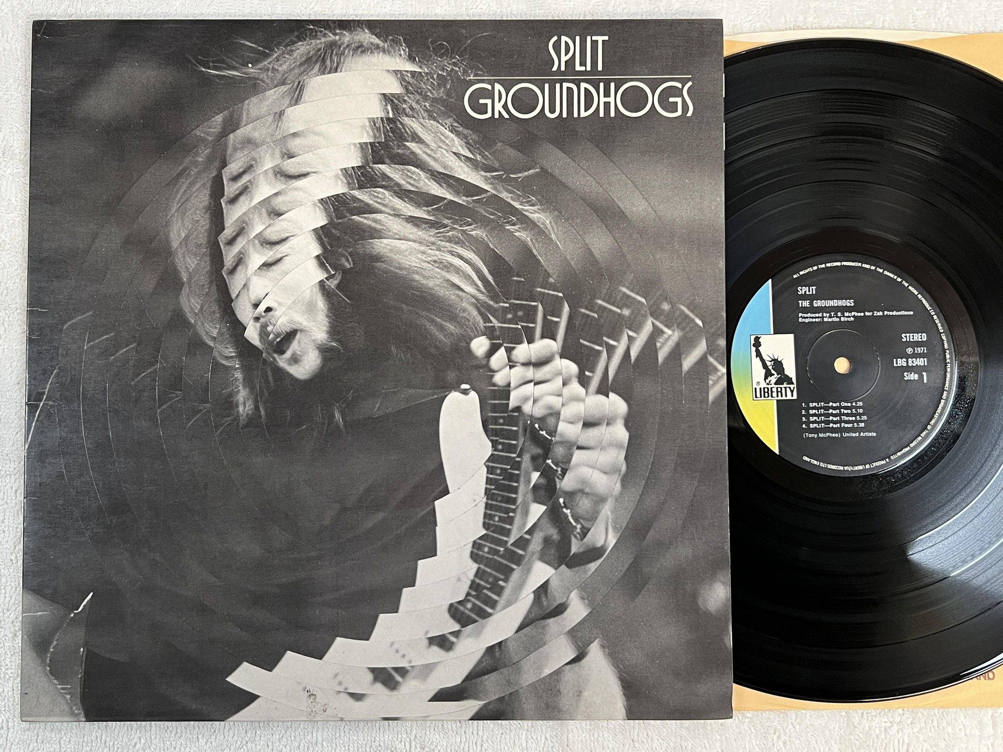 Omslagsbild för skivan THE GROUNDHOGS split LP -71 UK LIBERTY LBG 83401