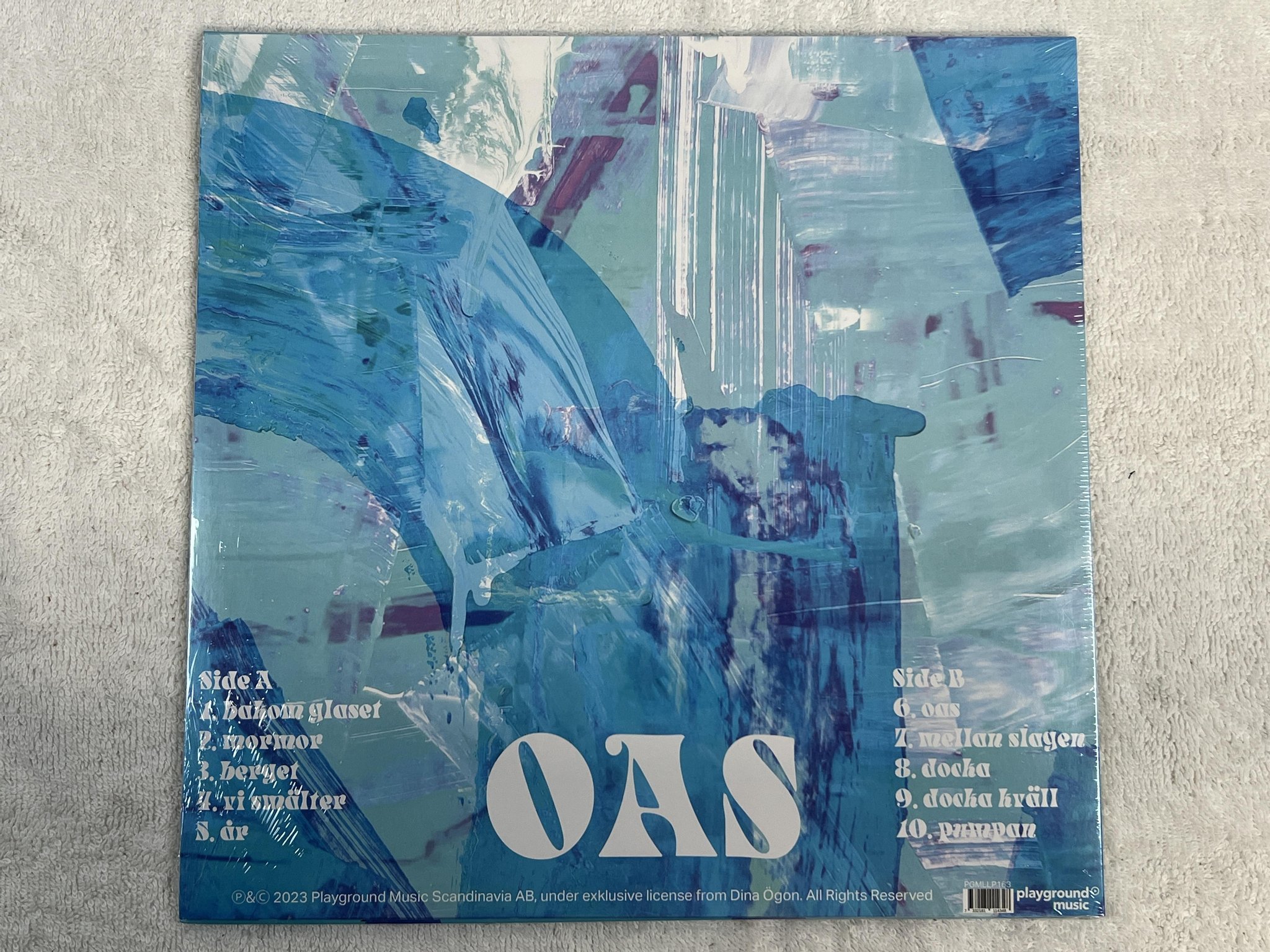 Omslagsbild för skivan DINA ÖGON oas LP 2023 PLAYGROUND MUSIC PGMLLP163 ** STILL SEALED **