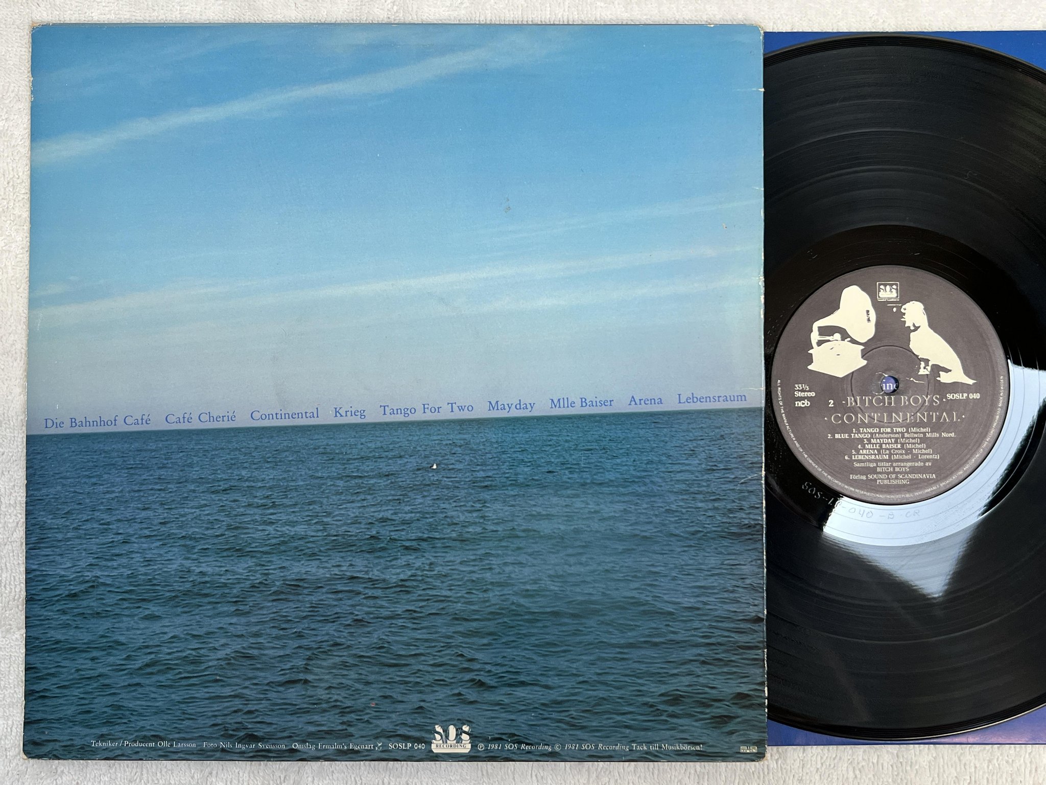 Omslagsbild för skivan BITCH BOYS continental LP -81 SOS SOSLP 040