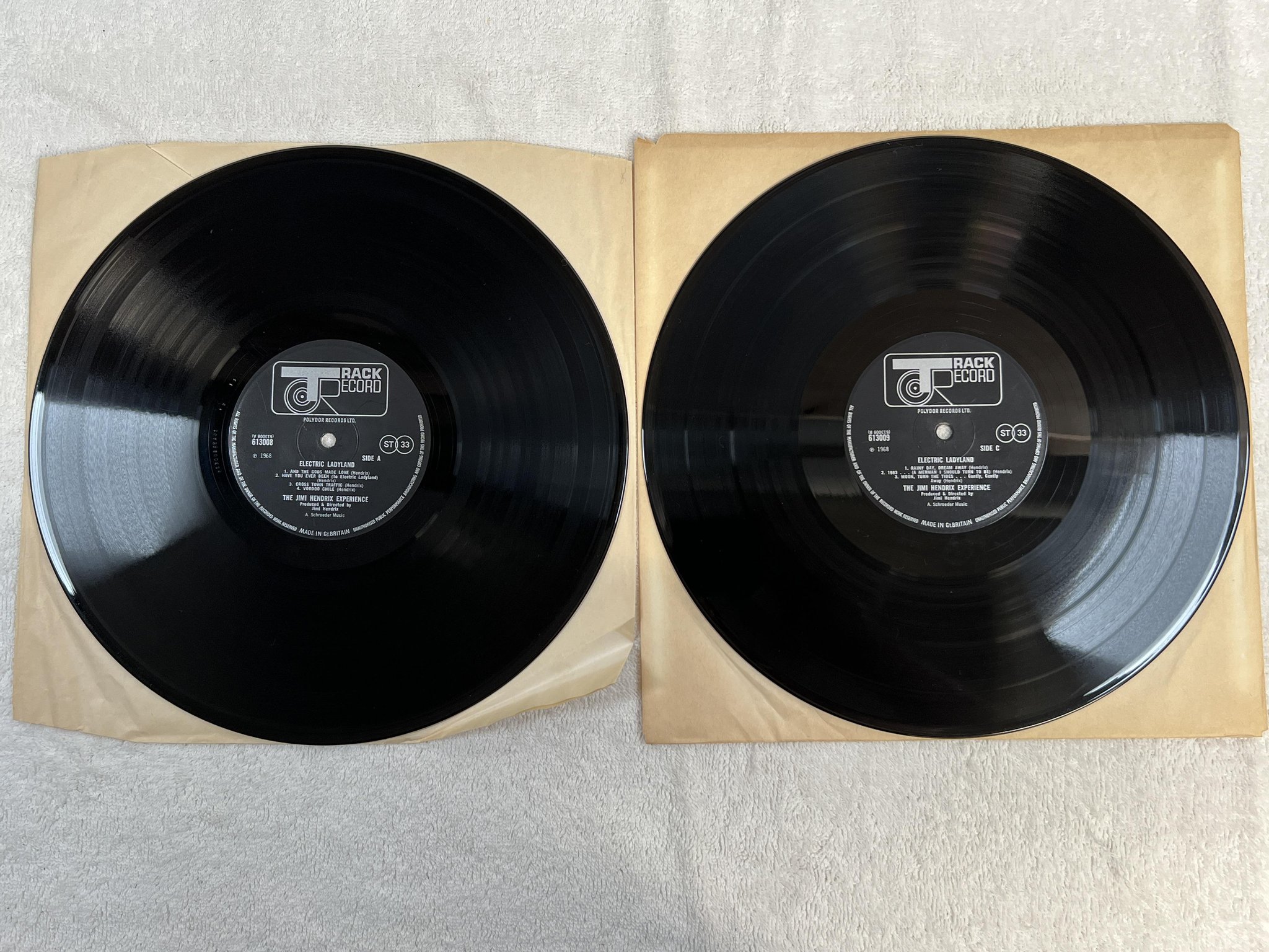 Omslagsbild för skivan JIMI HENDRIX EXPERIENCE electric ladyland 2xLP -68 UK TRACK ** MASTERPIECE **