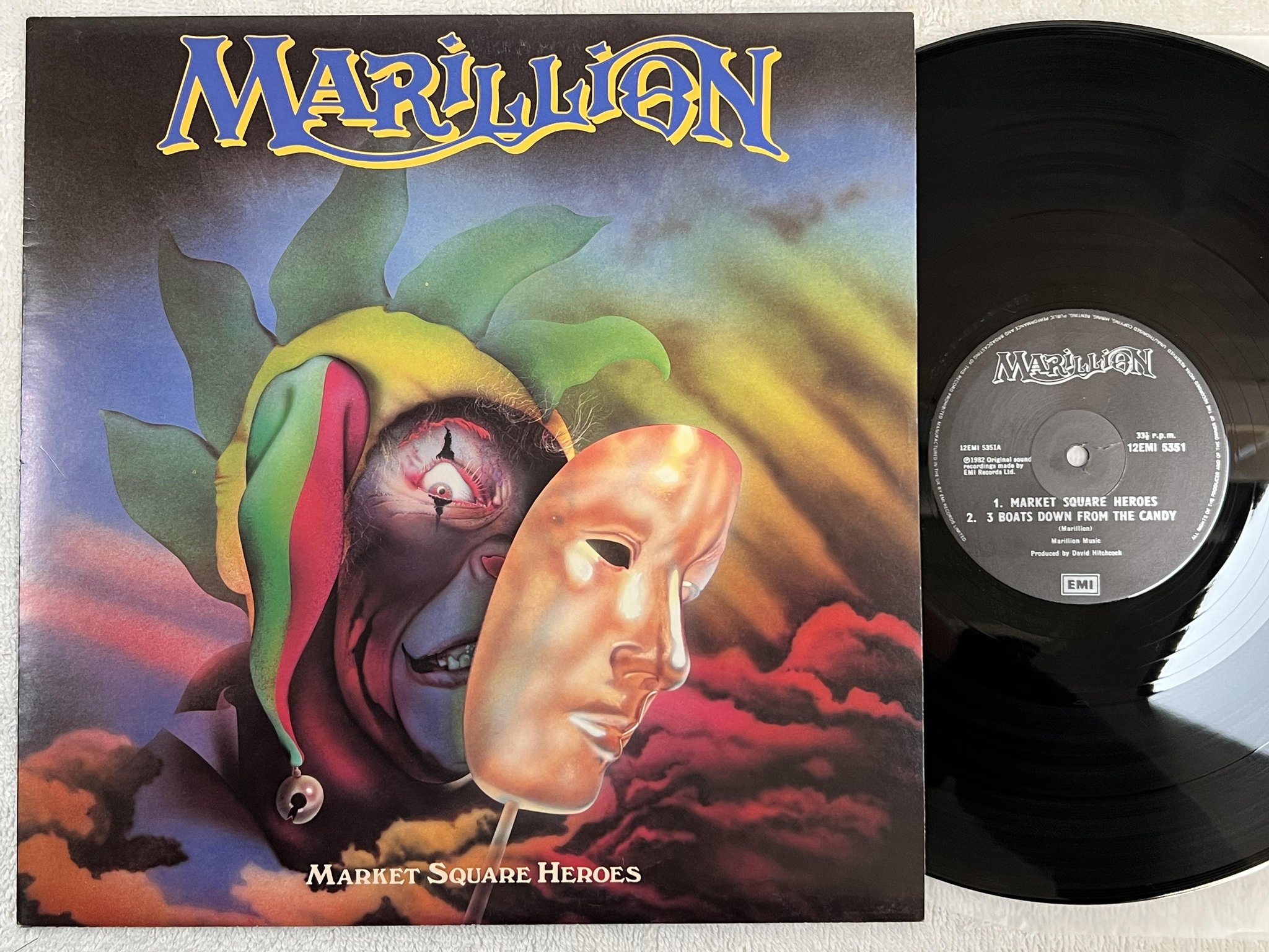 Omslagsbild för skivan MARILLION Market Square Heroes 12"single -82 UK EMI 12EMI 5351