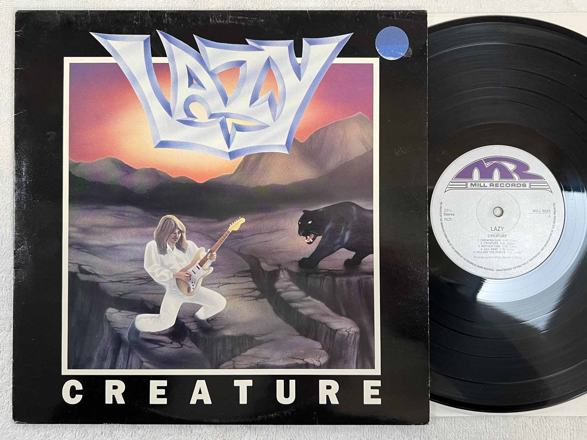 Omslagsbild för skivan LAZY creature LP -84 Swe MILL MILL 5023