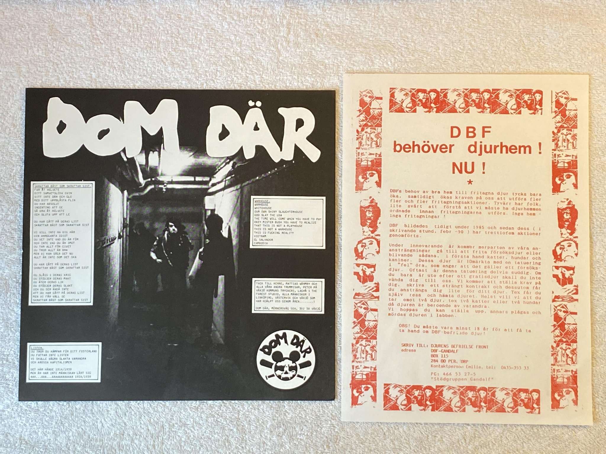 Omslagsbild för skivan DOM DÄR skrattar bäst som... MINI-ALBUM Swe -90 pas 83 MLP-00790