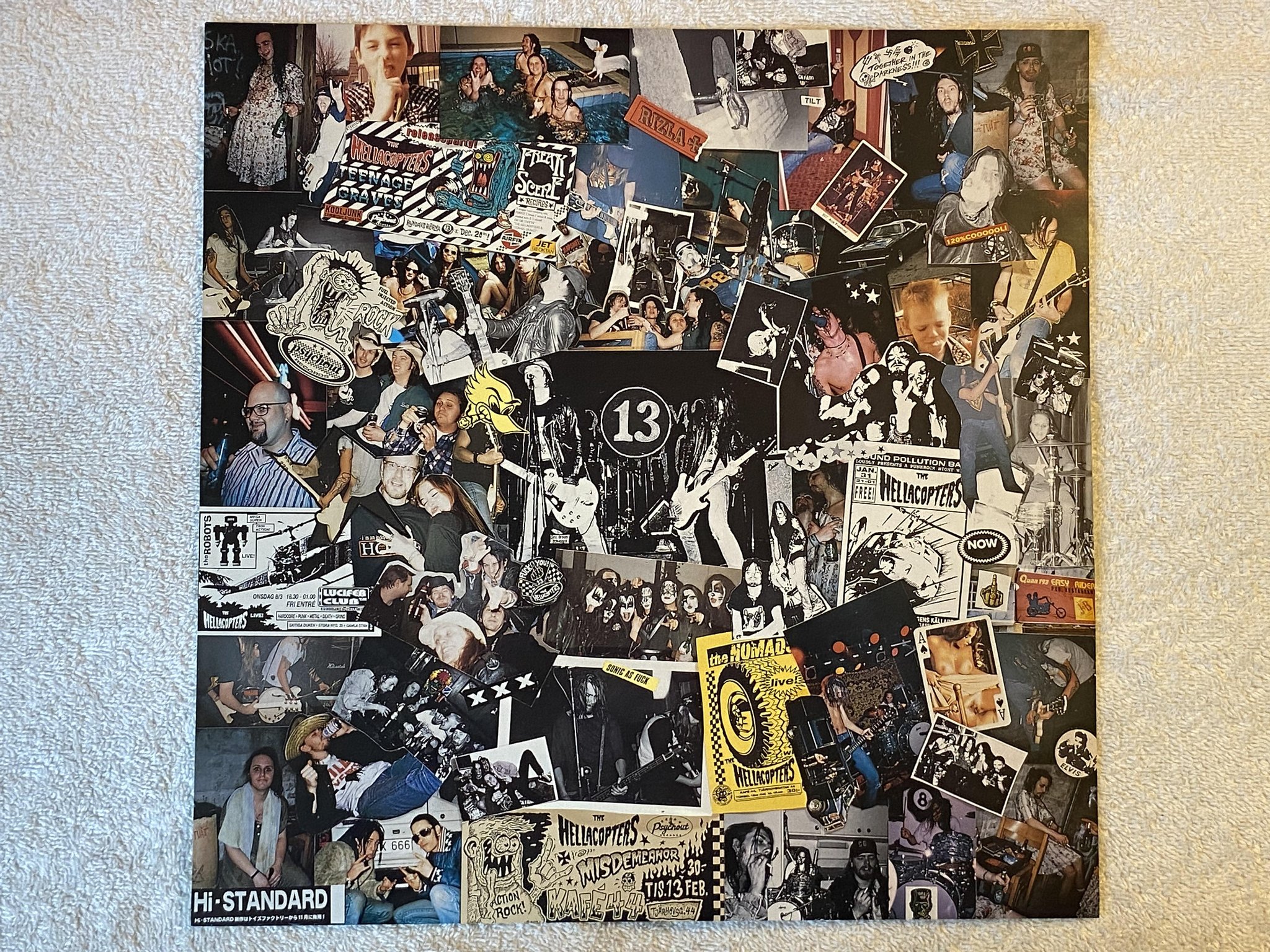 Omslagsbild för skivan HELLACOPTERS Supershitty To The Max! LP -96 Swe WHITE JAZZ JAZZ001LP ** RARE **