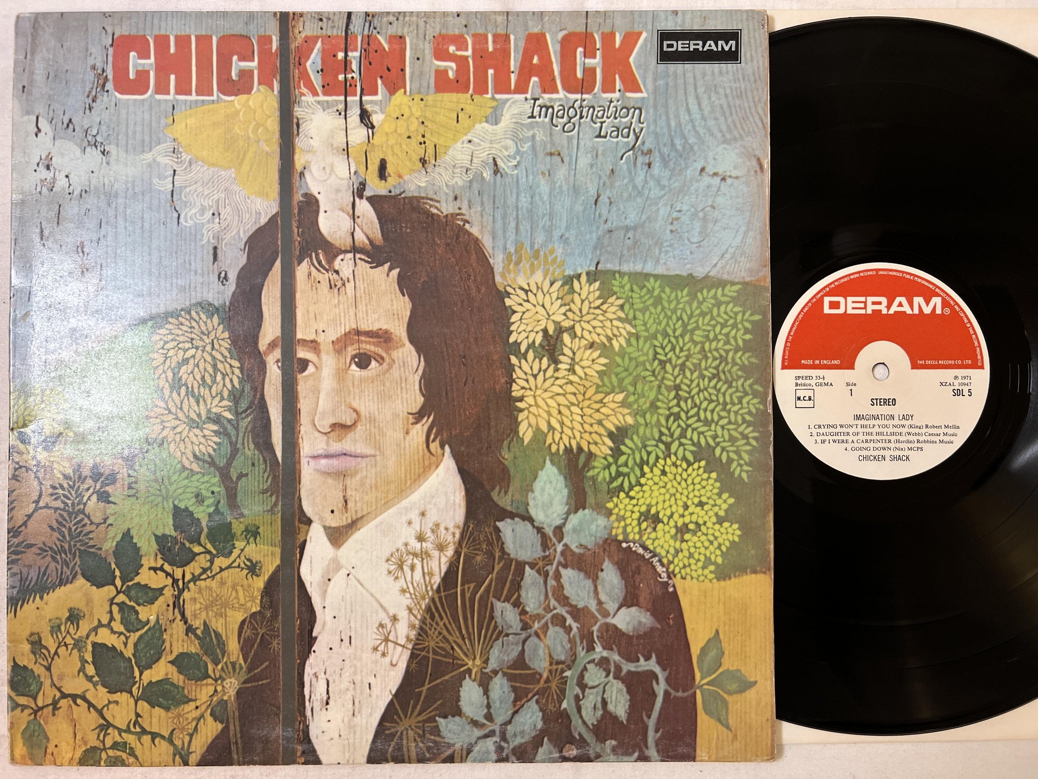 Omslagsbild för skivan CHICKEN SHACK imagination lady LP -71 UK DERAM stereo SDL 5