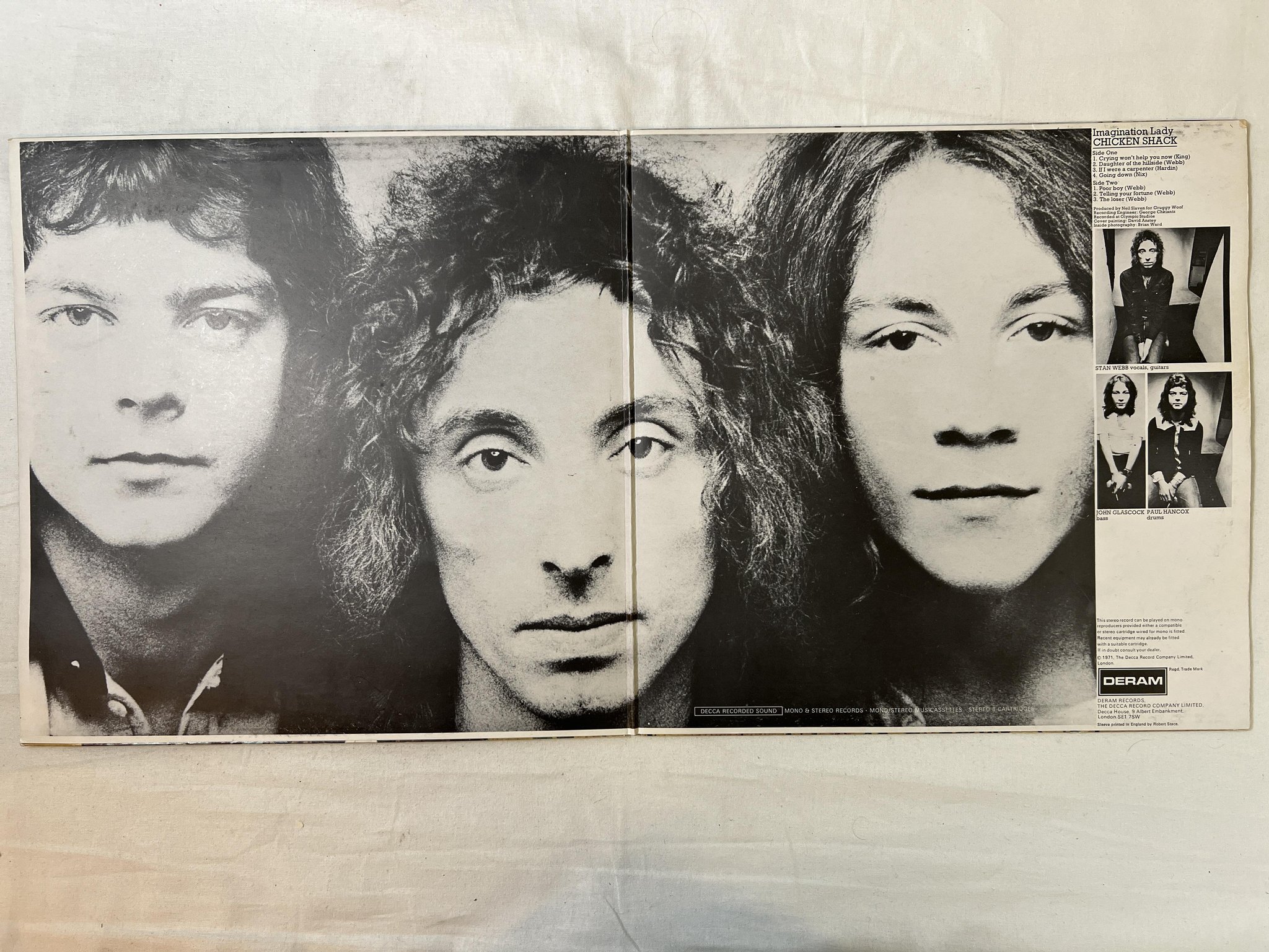 Omslagsbild för skivan CHICKEN SHACK imagination lady LP -71 UK DERAM stereo SDL 5