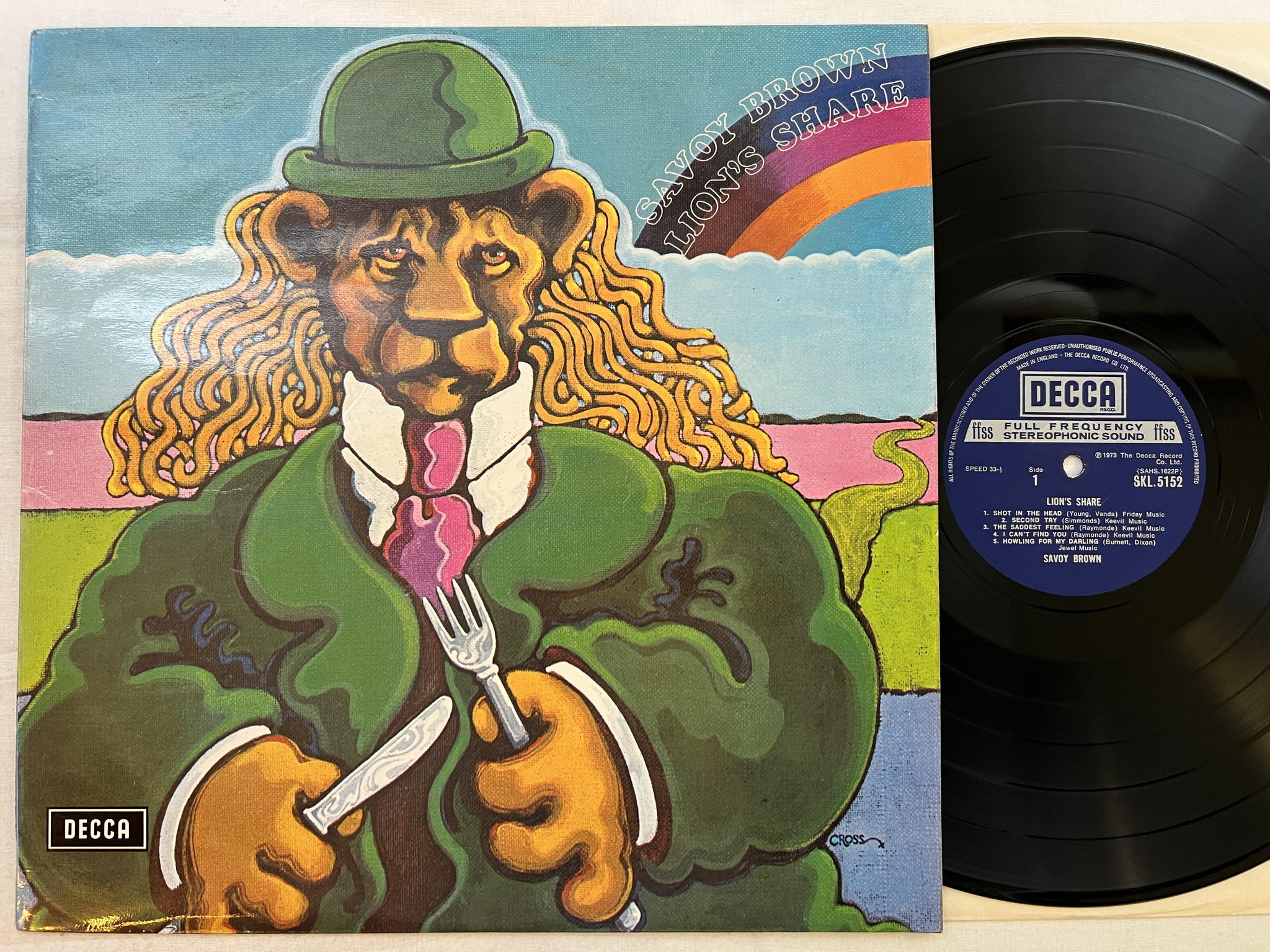 Omslagsbild för skivan SAVOY BROWN lion's share LP -73 UK DECCA SKL 5152