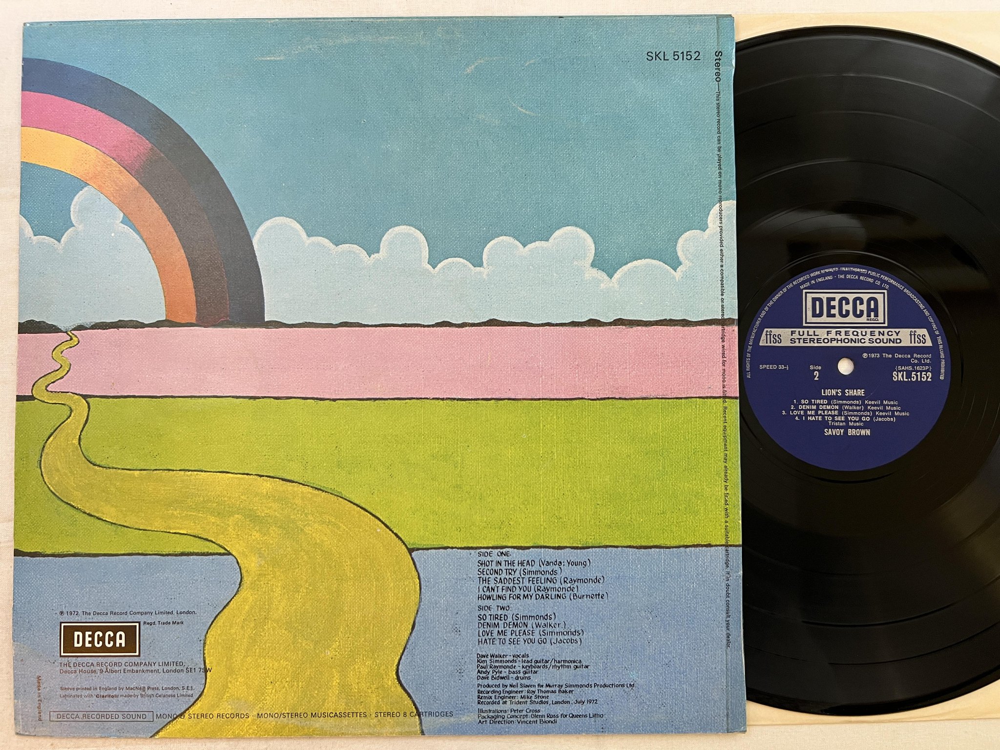 Omslagsbild för skivan SAVOY BROWN lion's share LP -73 UK DECCA SKL 5152