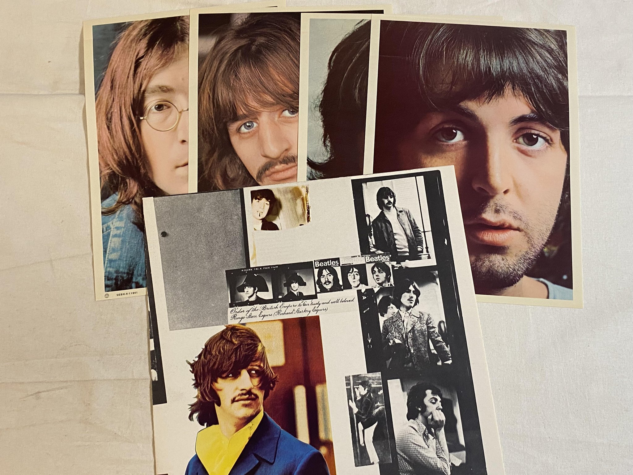 Omslagsbild för skivan THE BEATLES white album 2xLP -78 US CAPITOL SEBX-11841 *** white vinyl ***