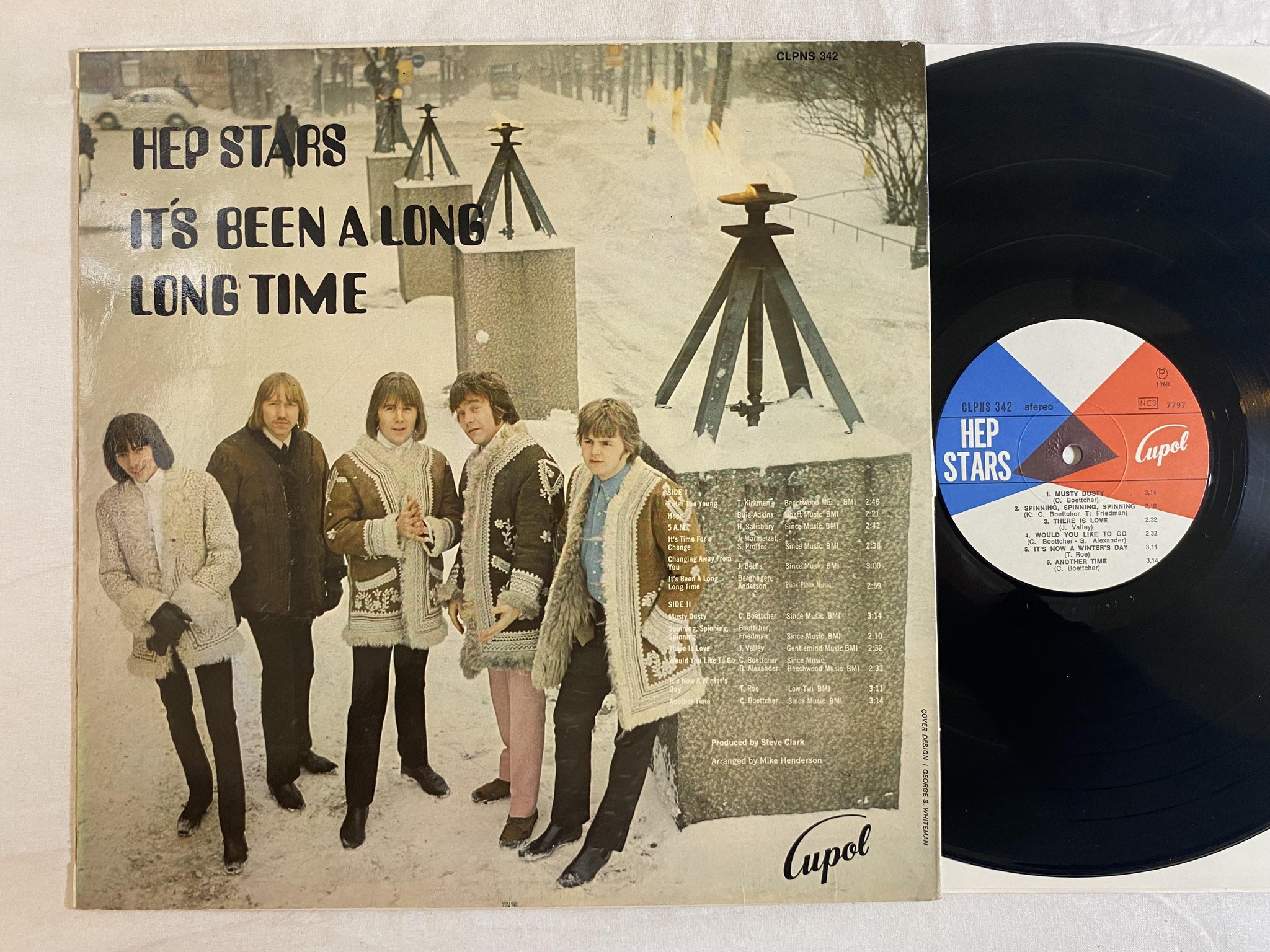 Omslagsbild för skivan HEP STARS it's been a long long time LP -68 Swe CUPOL CLPNS 342