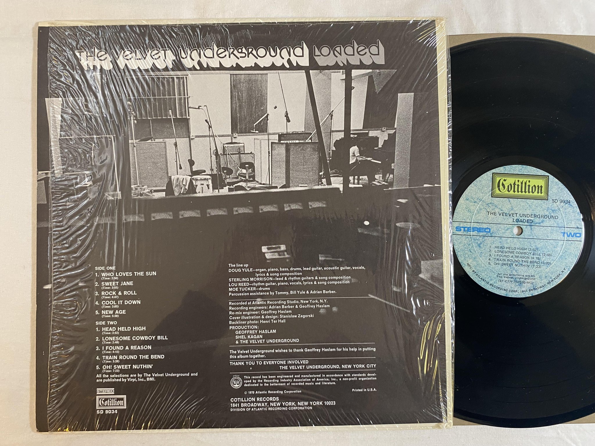 Omslagsbild för skivan THE VELVET UNDERGROUND loaded LP -70 US COTILLION SD 9034 ** Monarch Pressing **