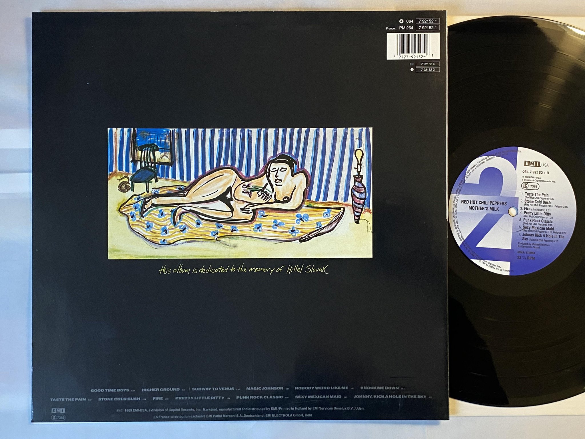 Omslagsbild för skivan RED HOT CHILI PEPPERS mother's milk LP -89 EMI 064-7921521