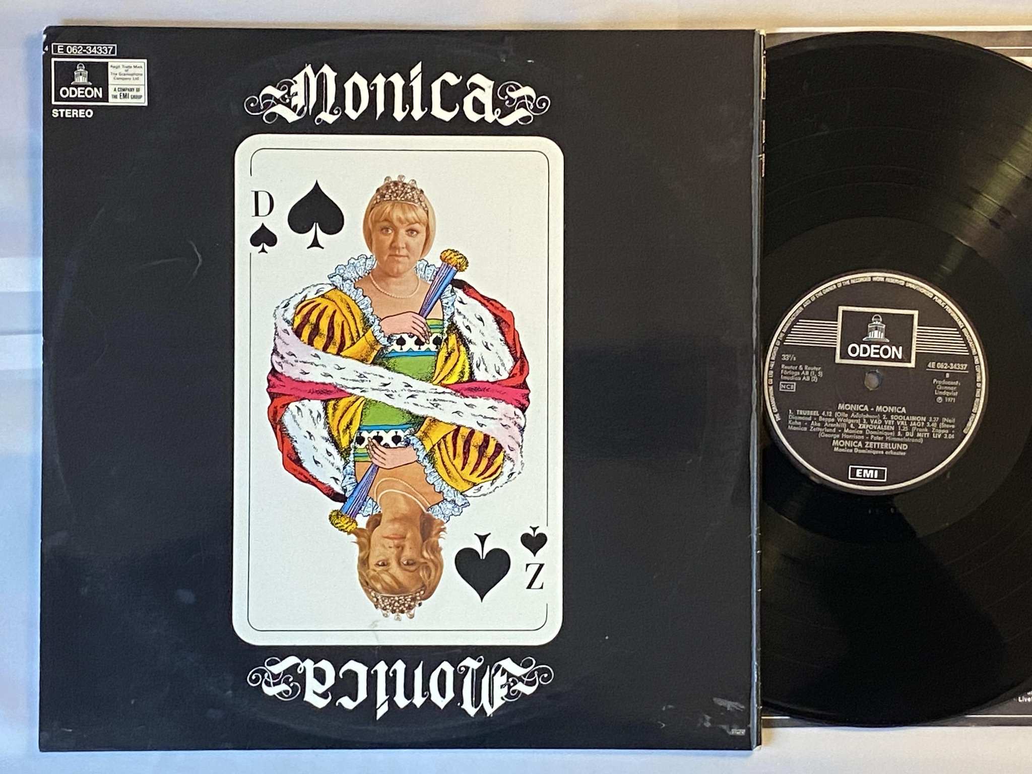 Omslagsbild för skivan MONICA ZETTERLUND Monica Monica LP -71 Swe ODEON *** Ett litet mästerverk ***