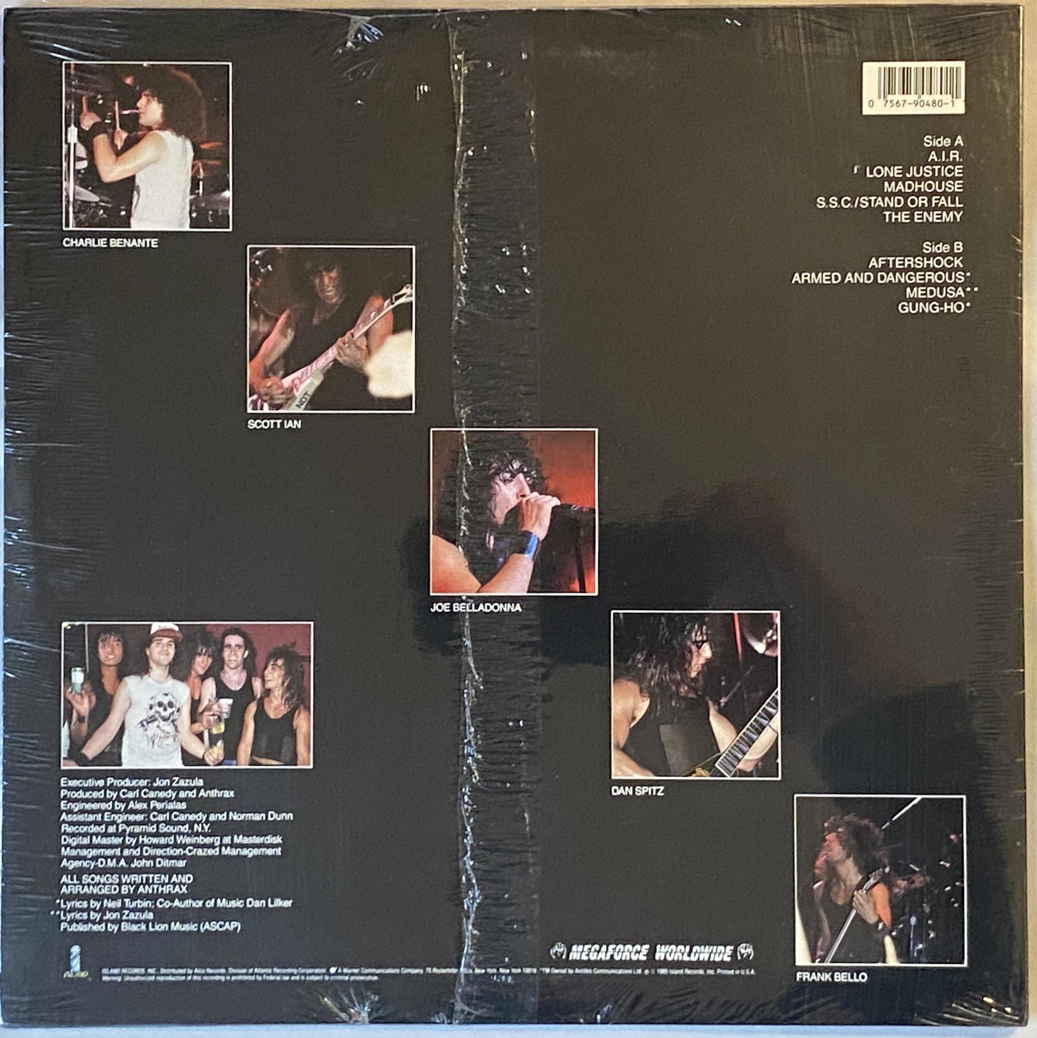 Omslagsbild för skivan ANTHRAX Spreading The Disease LP -85 US megaforce 90480-1 ** RARE & SEALED **