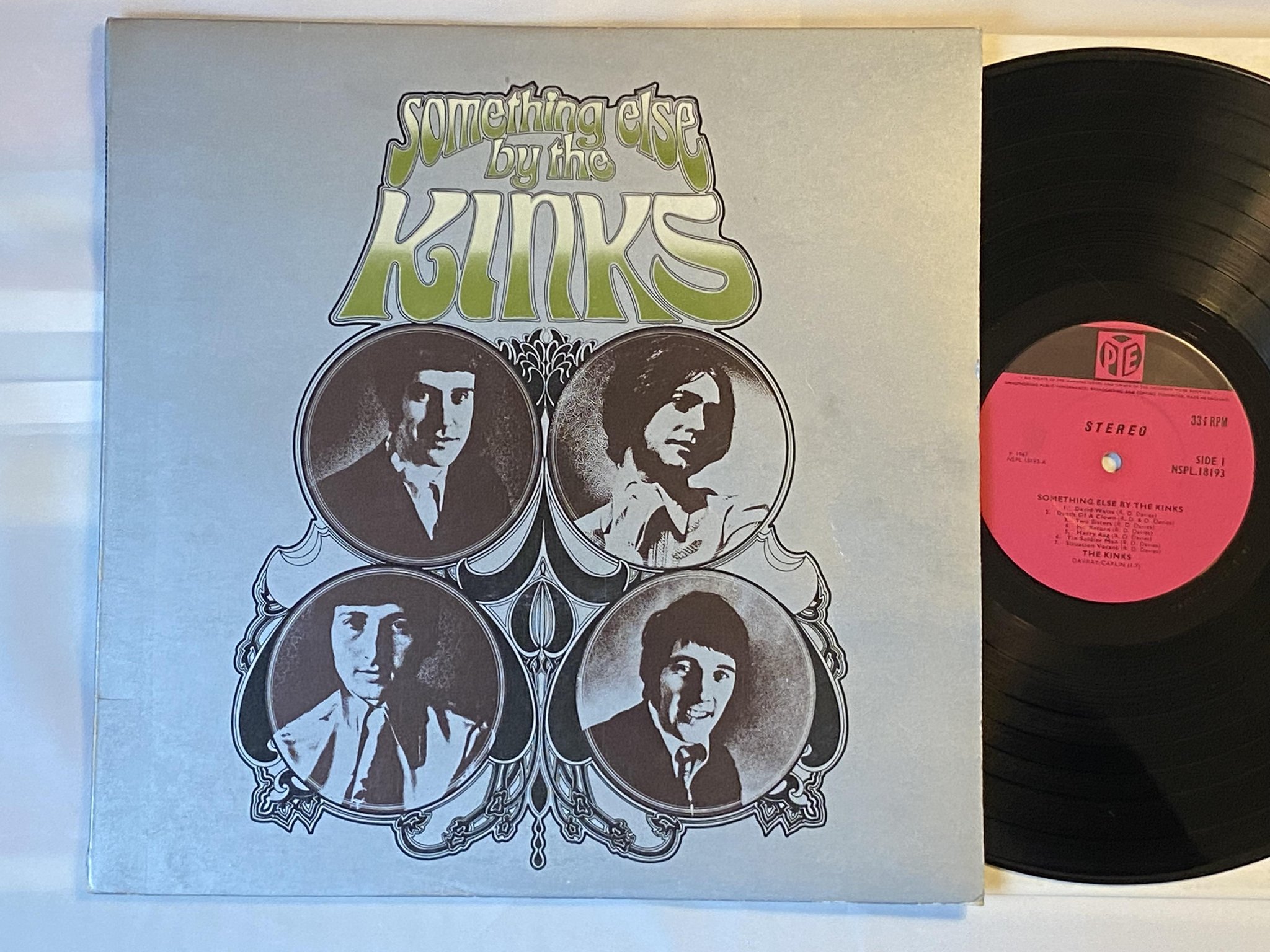 Omslagsbild för skivan THE KINKS something else by LP -67 UK PYE NSPL 18193 *** RARE PSYCH ***