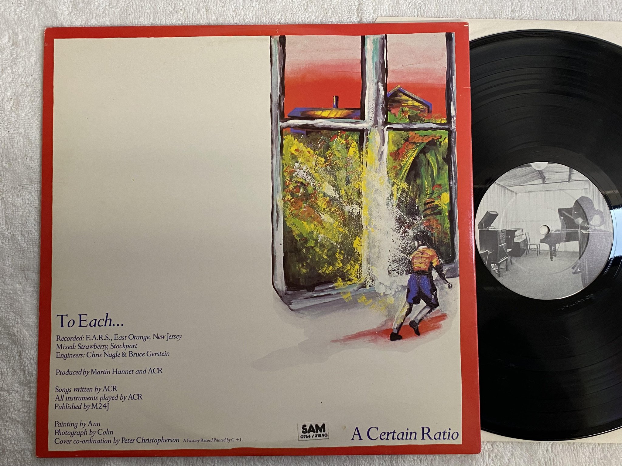 Omslagsbild för skivan A CERTAIN RATIO to each LP -81 UK FACTORY FACT 35