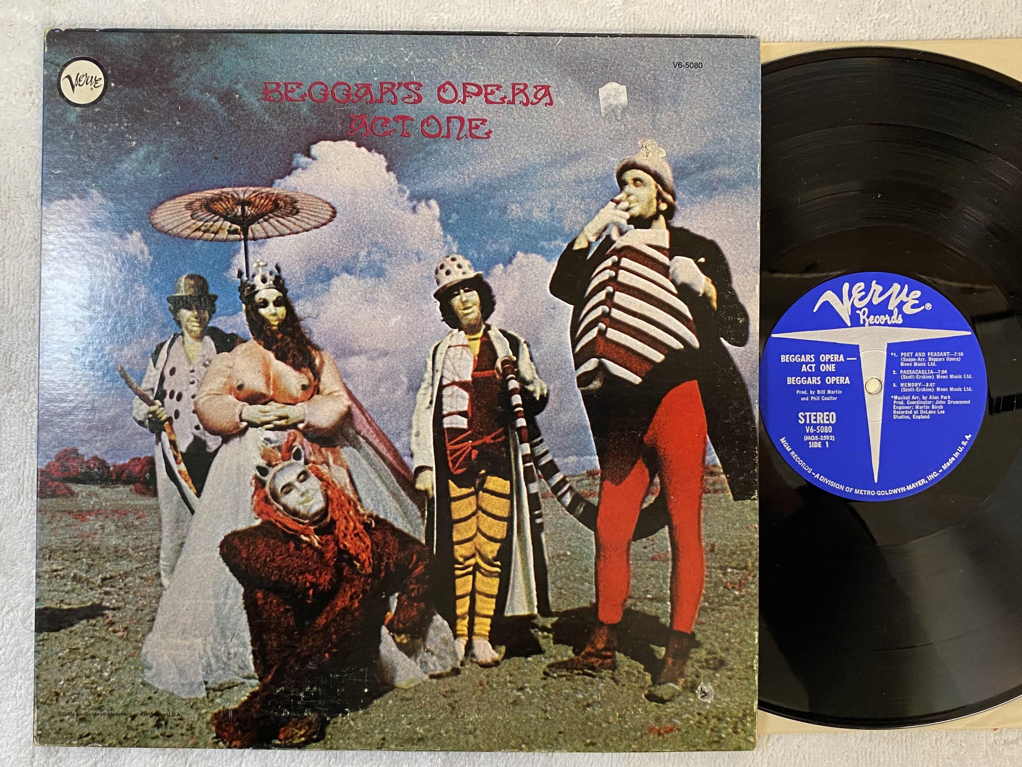 Omslagsbild för skivan BEGGARS OPERA act one LP -70 US VERVE V6 5080 *** PROG ROCK ***
