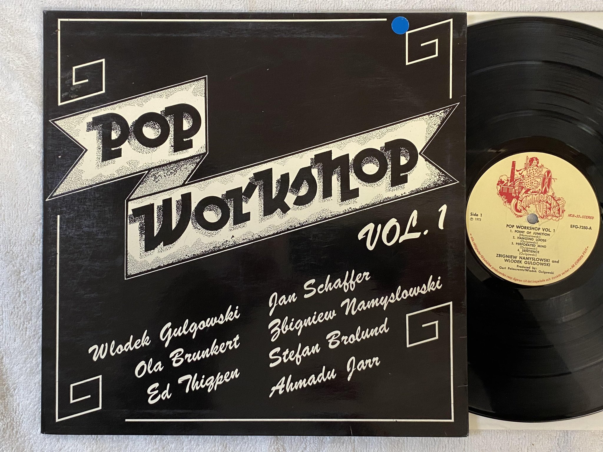 Omslagsbild för skivan POP WORKSHOP VOL 1 s/t LP -73 GRAMMOFONVERKET EFG 7350 *** jazzfunk ***