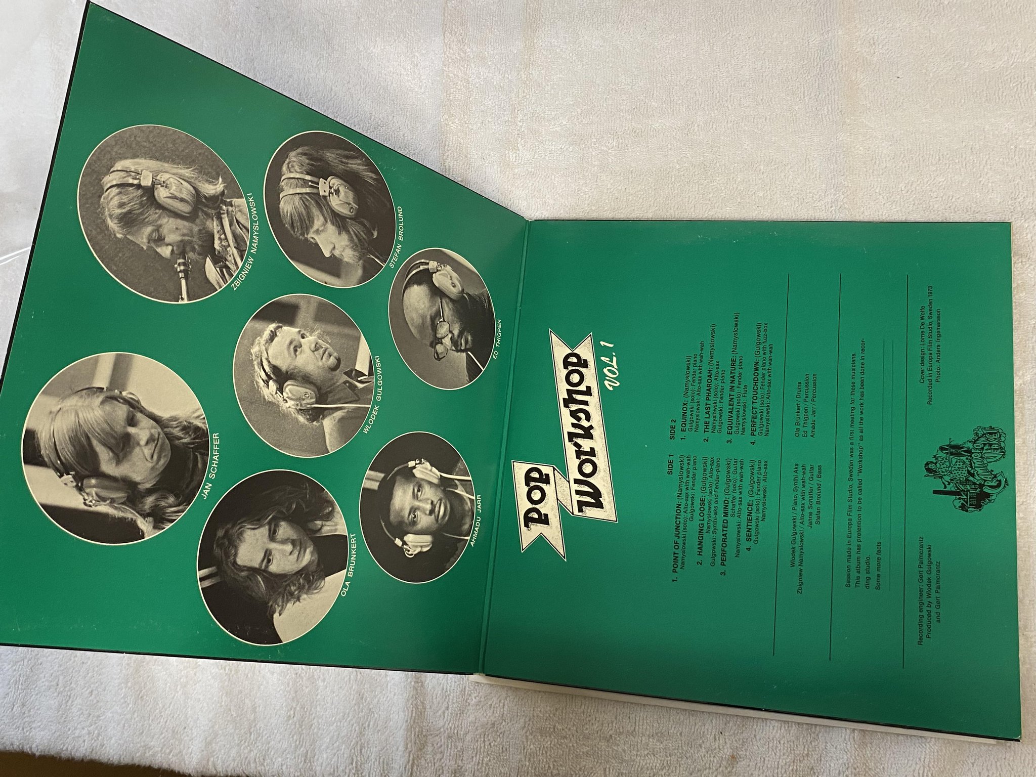 Omslagsbild för skivan POP WORKSHOP VOL 1 s/t LP -73 GRAMMOFONVERKET EFG 7350 *** jazzfunk ***