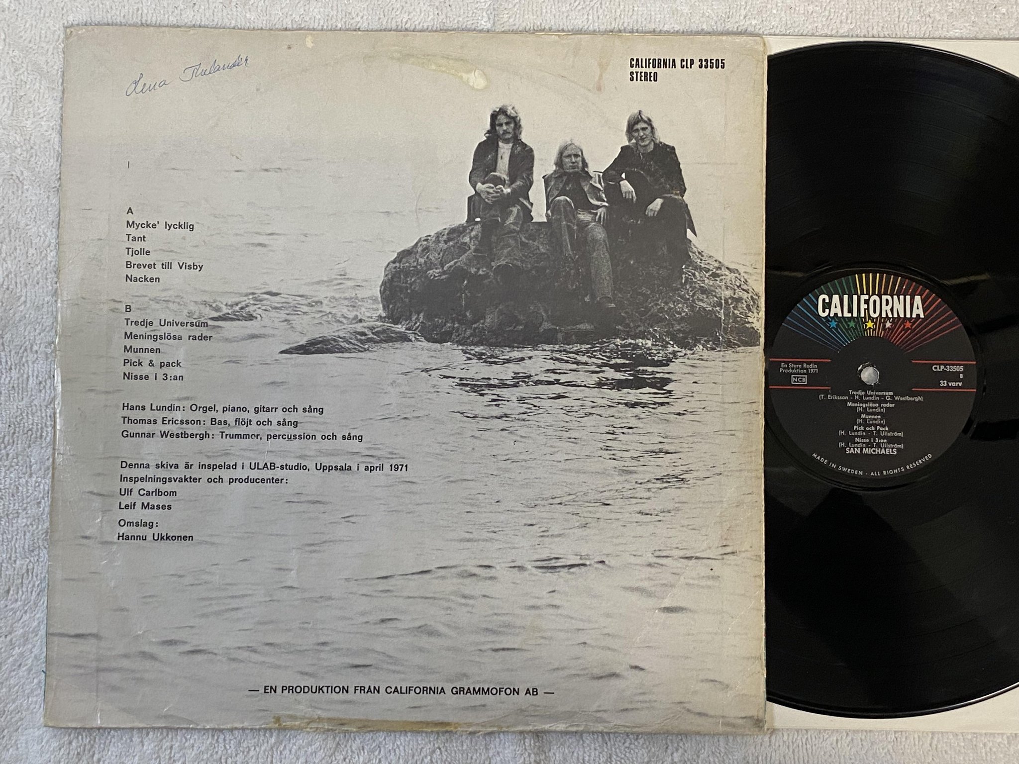 Omslagsbild för skivan SAN MICHAELS s/t LP -71 CALIFORNIA CLP 33505 *** MEGA RARE PROG ROCK ***