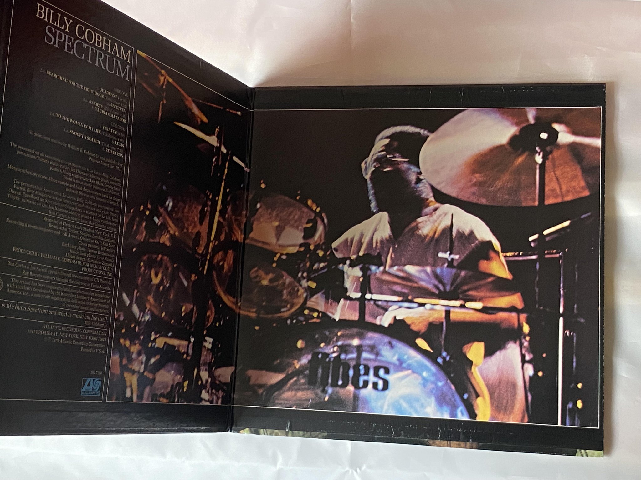 Omslagsbild för skivan BILLY COBHAM spectrum LP -73 US ATLANTIC SD 7268 ** CLASSIC FUSION **