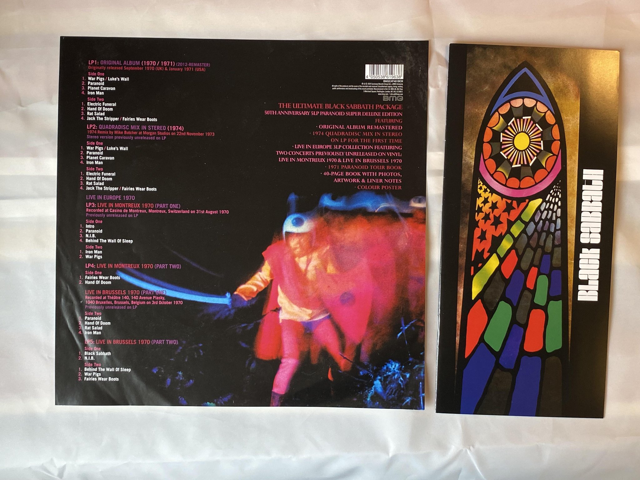 Omslagsbild för skivan BLACK SABBATH PARANOID SUPER DELUXE BOX 3xLP 2020 BMG BMGCAT401BOX
