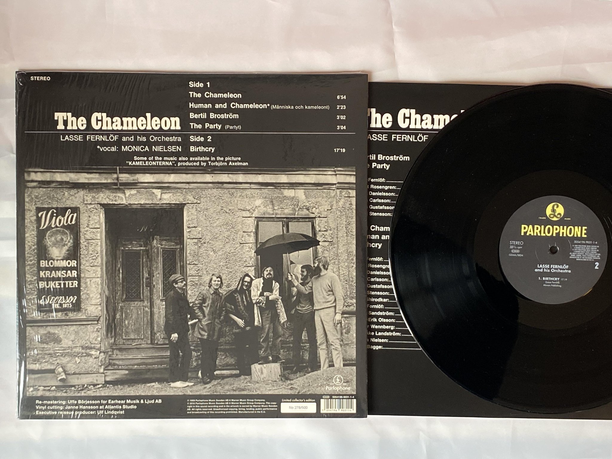 Omslagsbild för skivan LASSE FERNLÖF the chameleon LP re 2016 PARLOPHONE 5054196-1-4