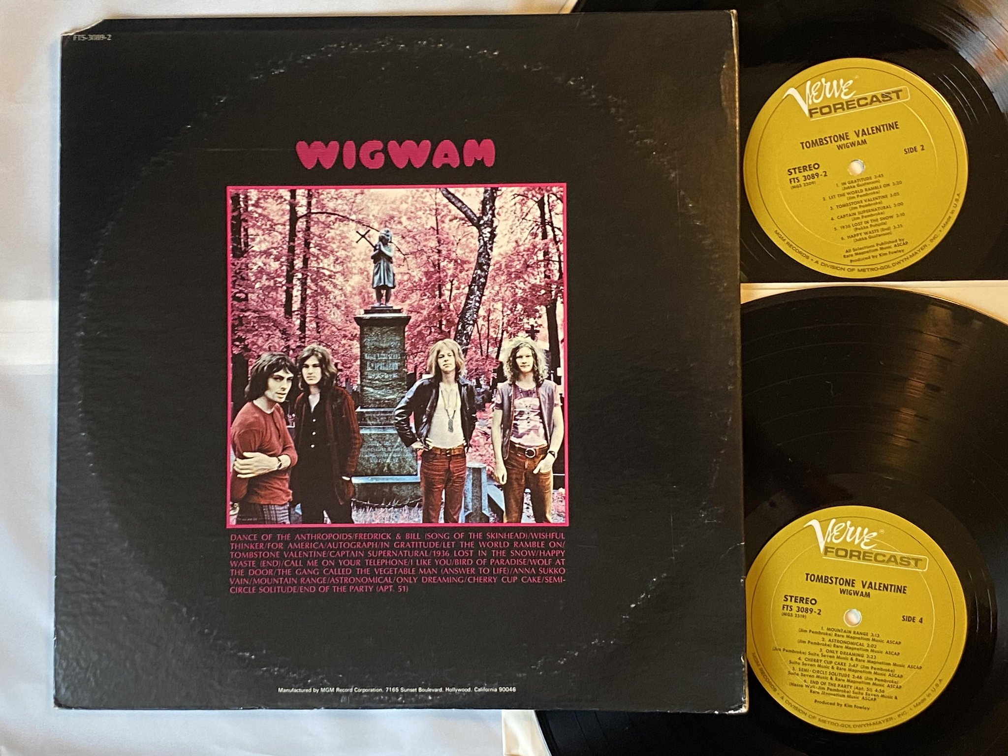Omslagsbild för skivan WIGWAM tombstone valentine 2xLP -71 US VERVE FORECAST FTS 3089-2,