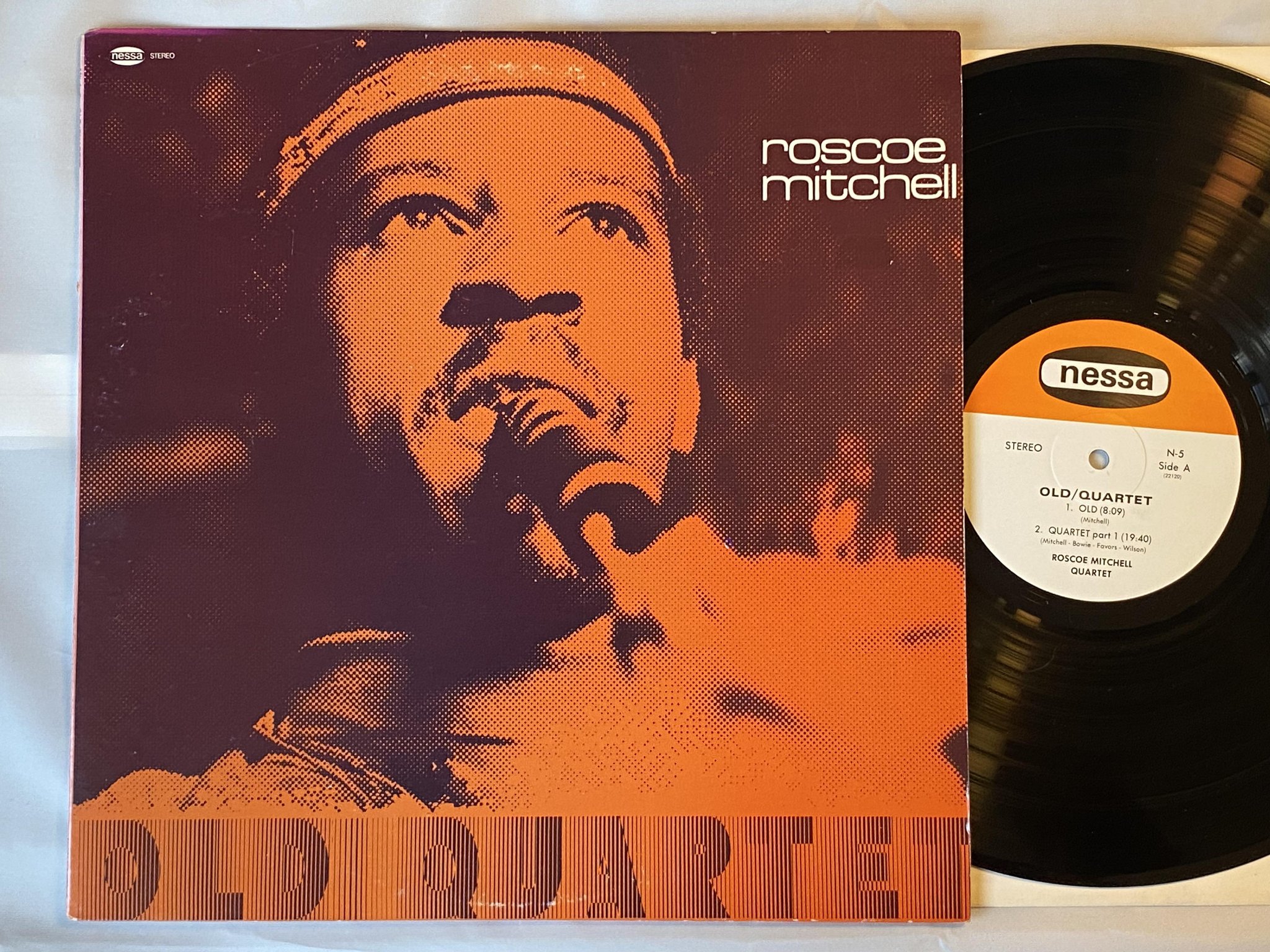 Omslagsbild för skivan ROSCOE MITCHELL QUARTET LP -75 US NESSA N-5 *** free jazz ***